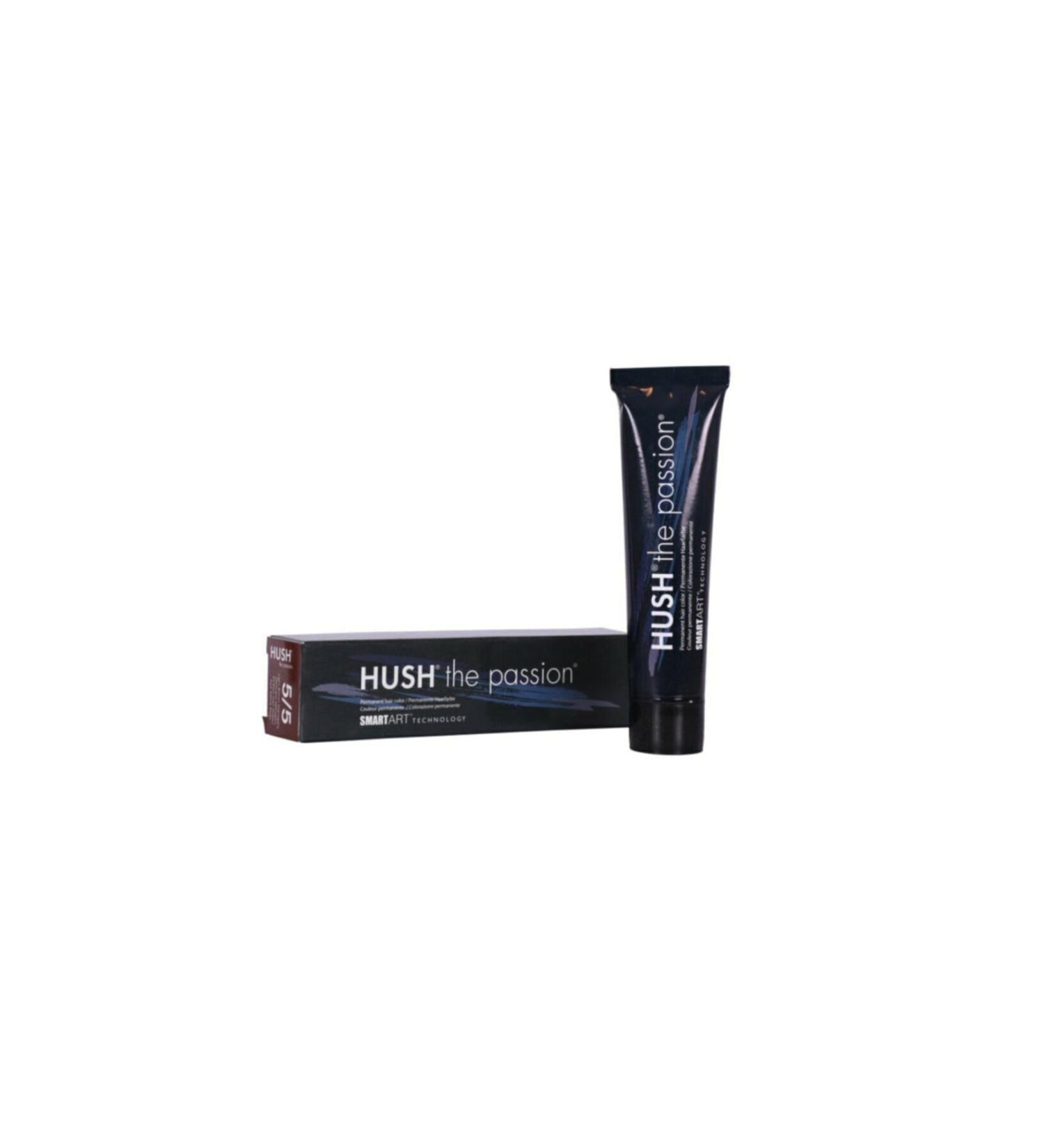 HUSH 5.7 Chocolate Light Brown The Passion Smart Hair Dye 60 ml Oxidant A Pair of Gloves - Buy Online on GoSupps.com