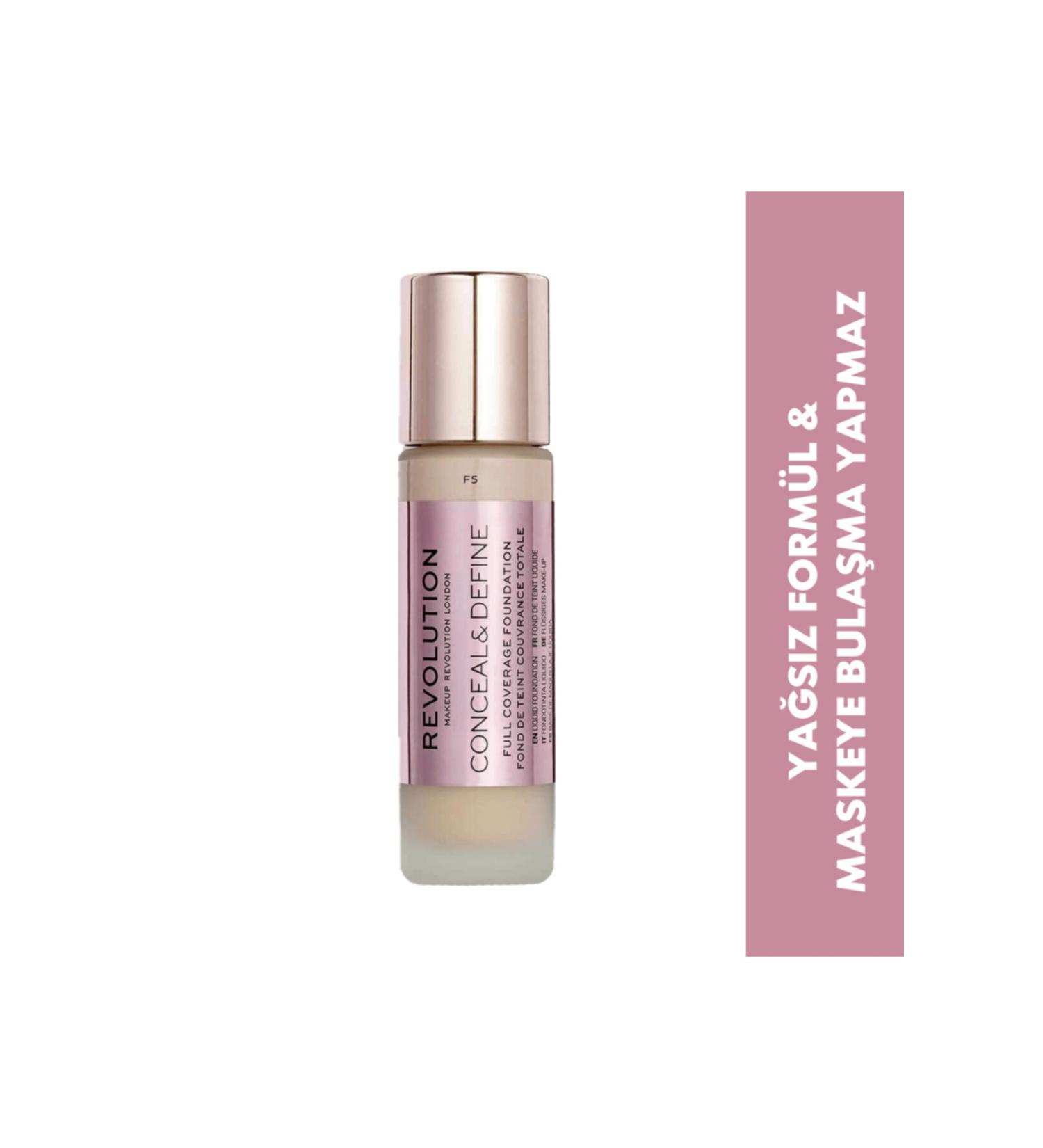 Revolution Conceal & Define Foundation F5 - Buy Online on GoSupps.com