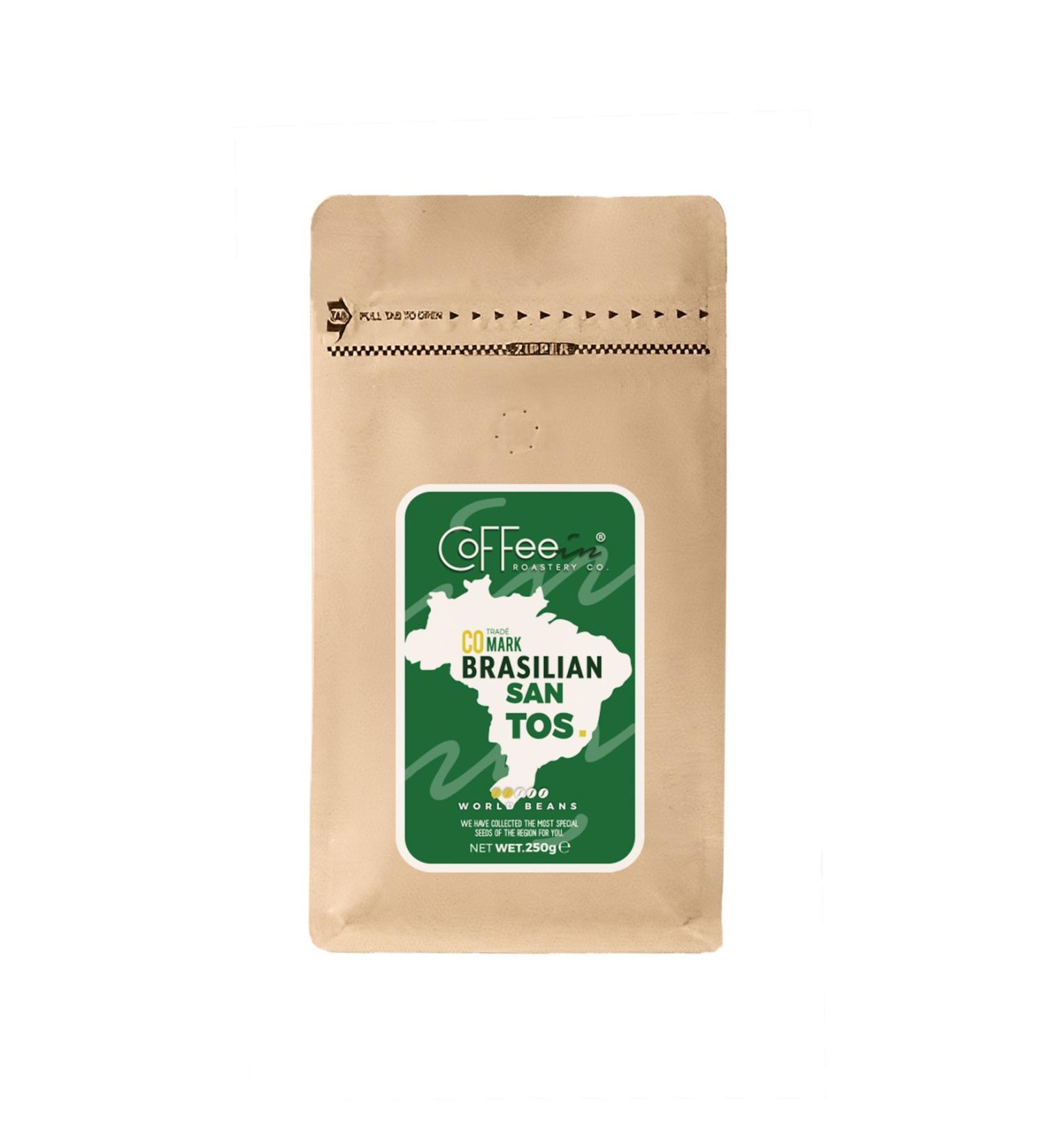 Coffeein Brasilian Santos Filter Coffee 0 Arabica Single Origin 250 gr