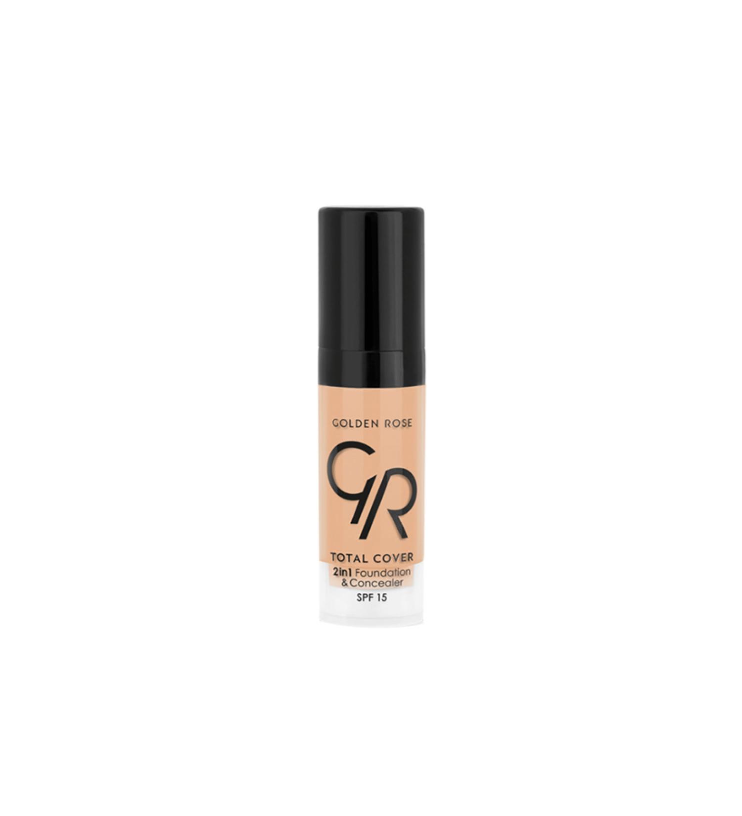 Golden Rose Total Cover 2in1 Mini Foundation and Concealer No: 12