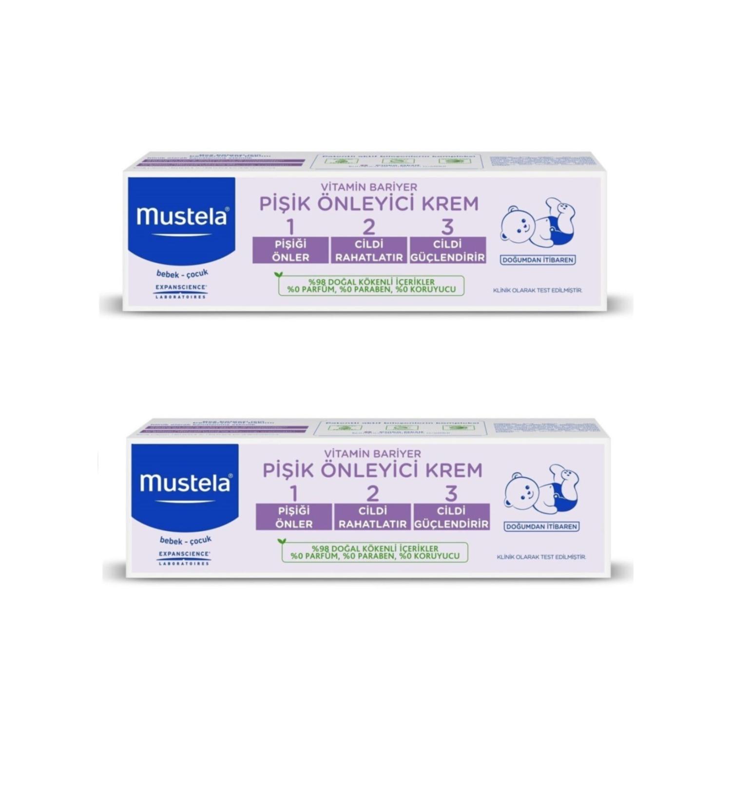 Mustela Vitamin Barrier 1 2 3 Cream 50ml X 2 Pieces