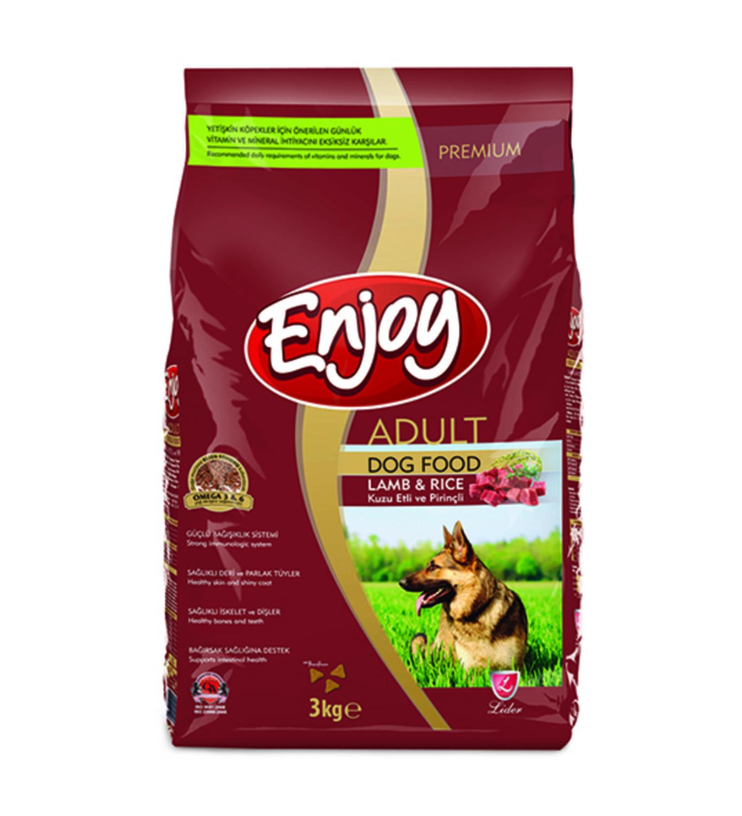 Enjoy Adult Lamb Rice Dog Food 3 Kg