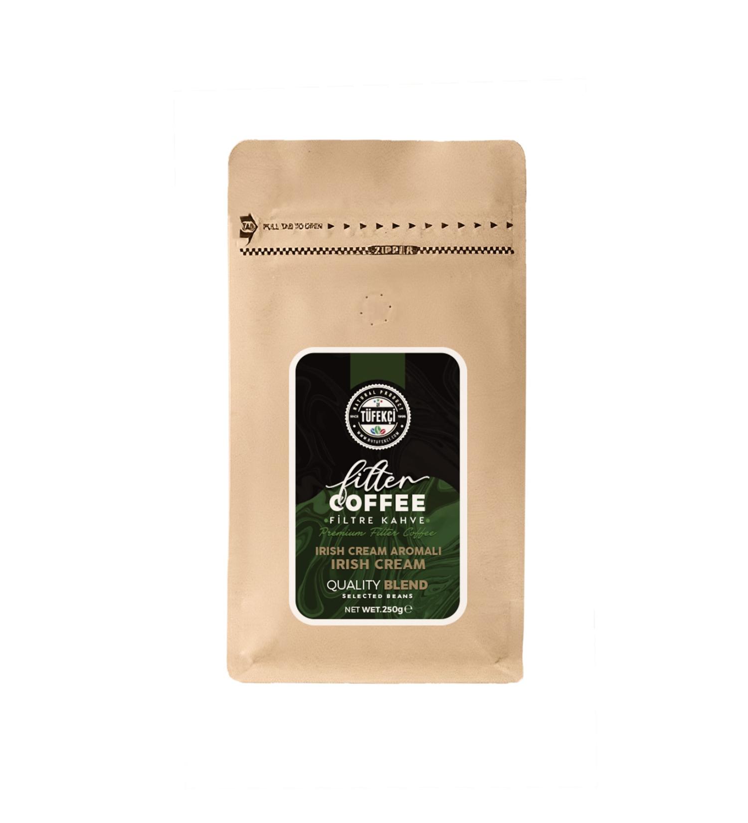 By T fek i Irish Cream Flavored Filter Coffee Medium Roast High Aroma 250 gr