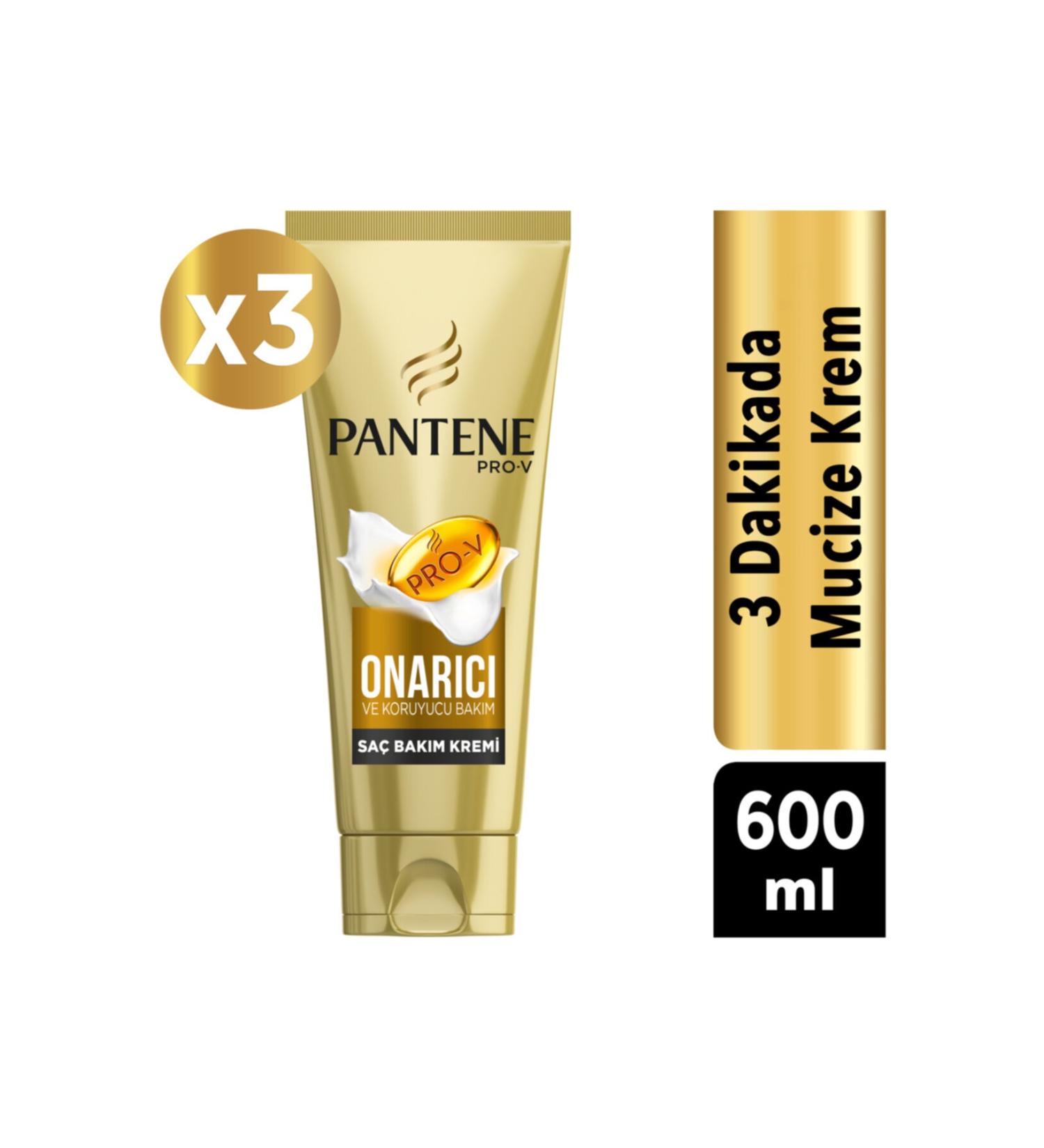 Pantene 3 Minute Miracle Hair Care Conditioner Repair and Protective Care 3 X 200 Ml - Buy Online on GoSupps.com