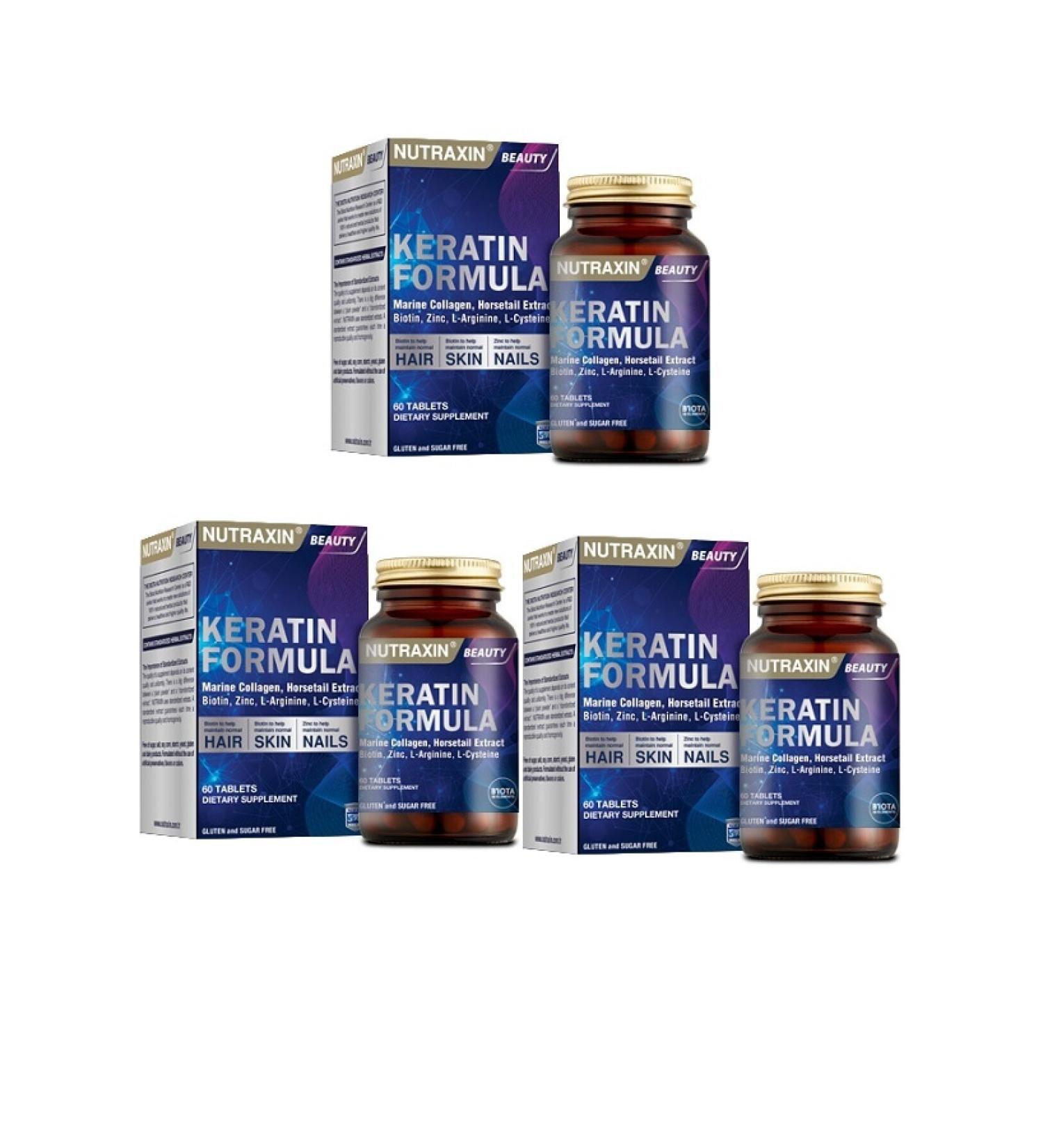 Nutraxin Keratin Formula Hair Care Tablet X3 Pieces