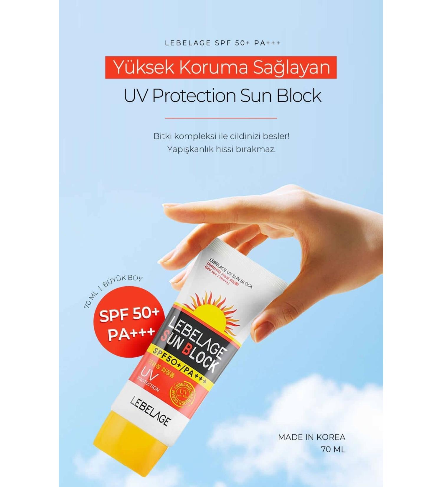 LEBELAGE High Protection Sun Cream Uv Sun Block Spf 50+ Pa+++ Large Size