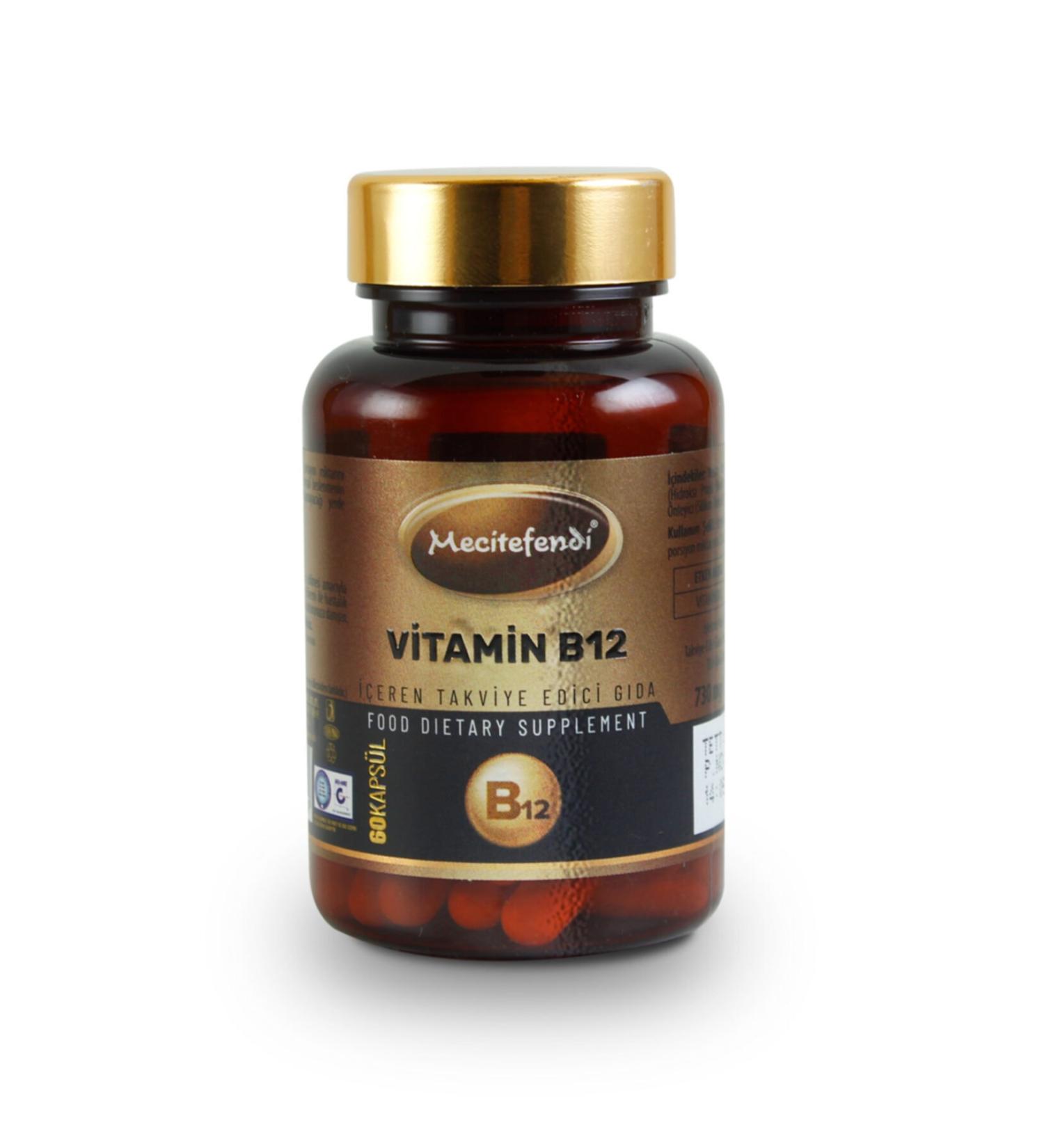 Mecit Efendi Vitamin B12 Containing Supplementary Food (60 Capsules * 730mg)
