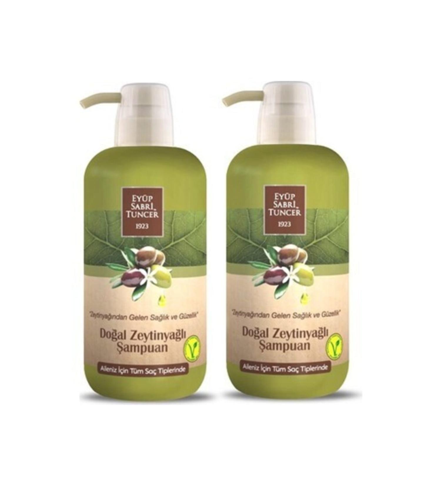Ey p Sabri Tuncer Natural Olive Oil Shampoo 600 Ml Pet Bottle X 2 Pieces