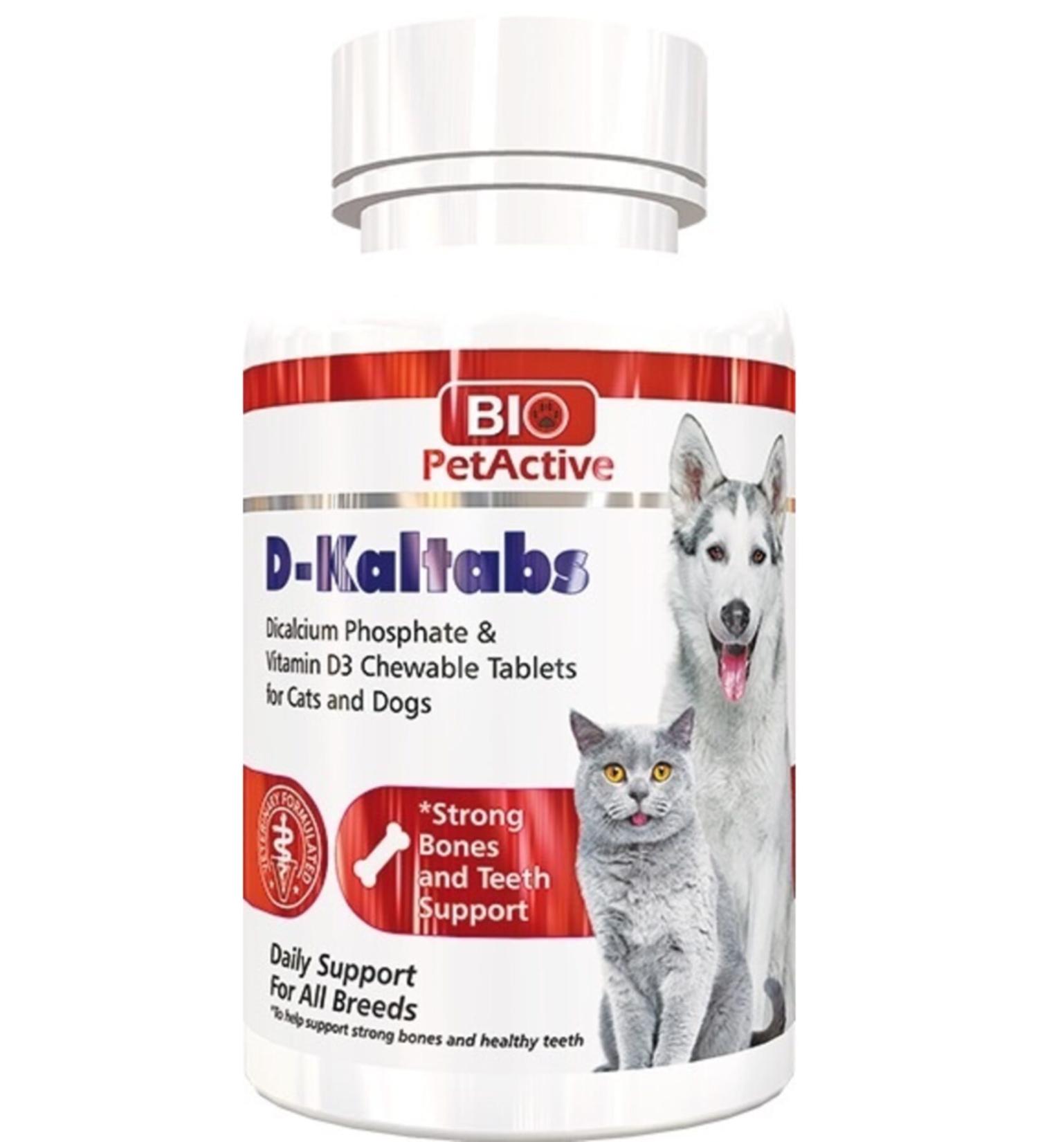 BioPetAct Biopet D-kaltabs Cat and Dog Calcium Vitamin 84tablets