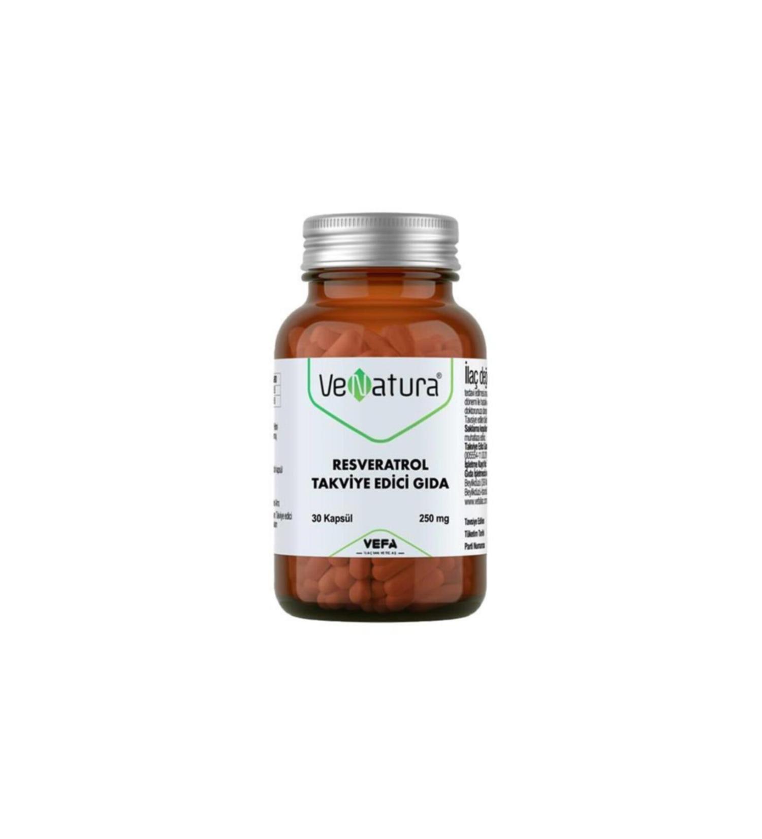 Venatura Resveratrol Food Supplement 30 Capsules