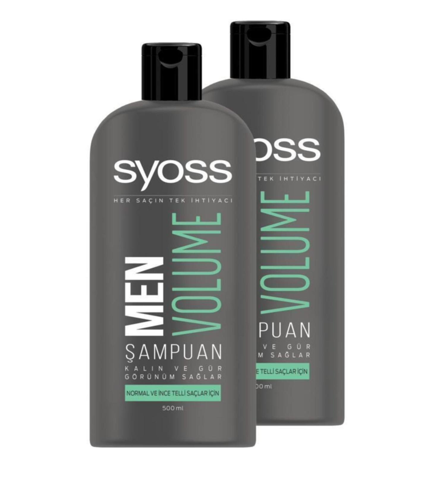Syoss Men Volume Shampoo 550 Ml X 2 Pieces