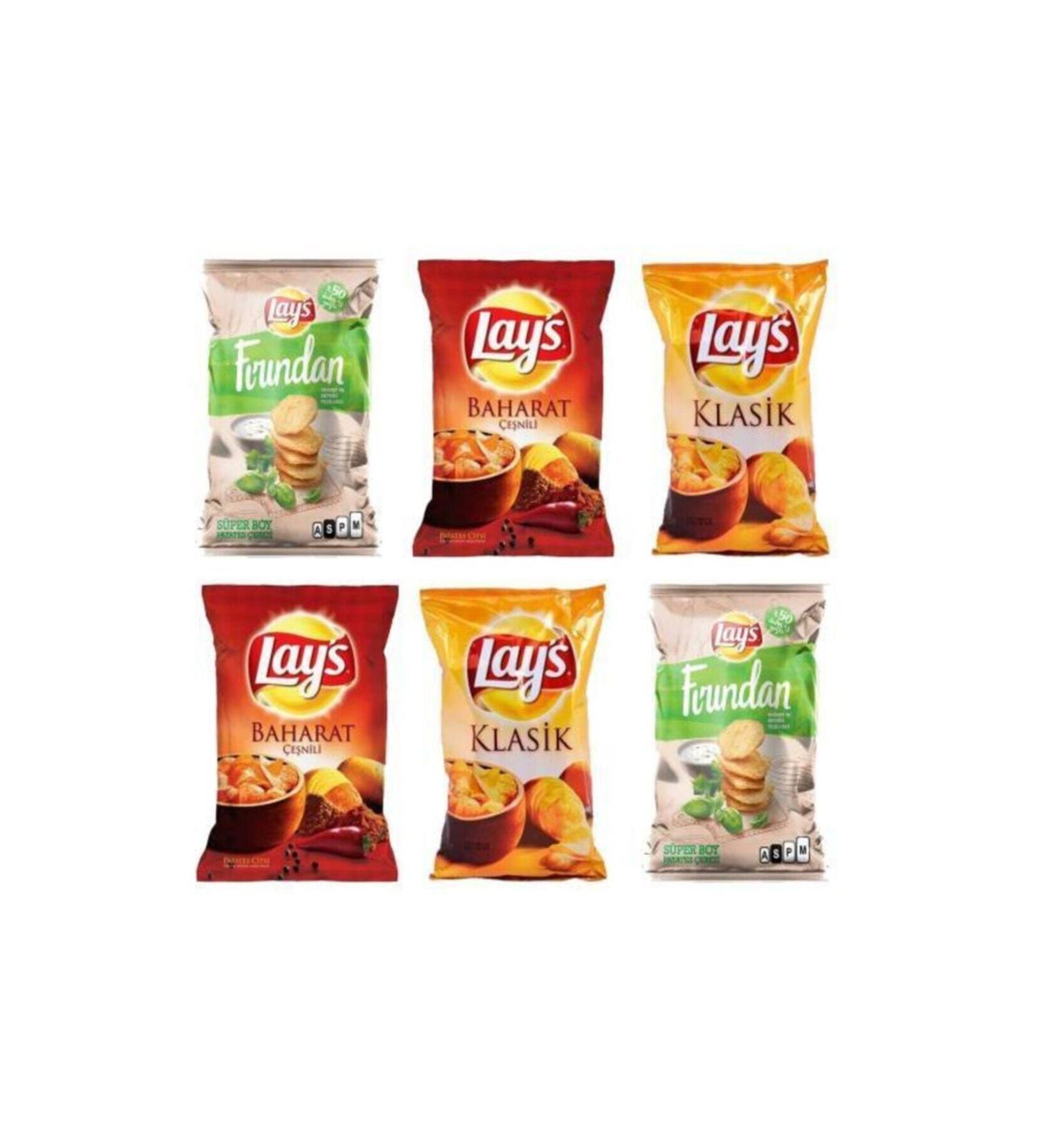 Lays Spice-Oven-Classic Mixed Group Chips 103 Gr X 6 Pcs