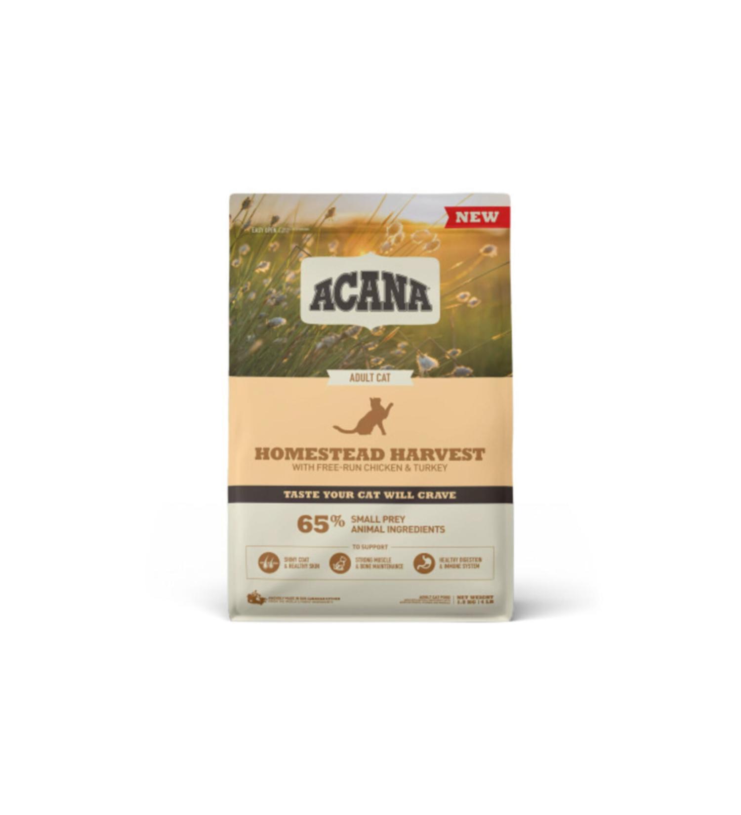 Acana Homestead Harvest Adult Cat Food 4.5 Kg