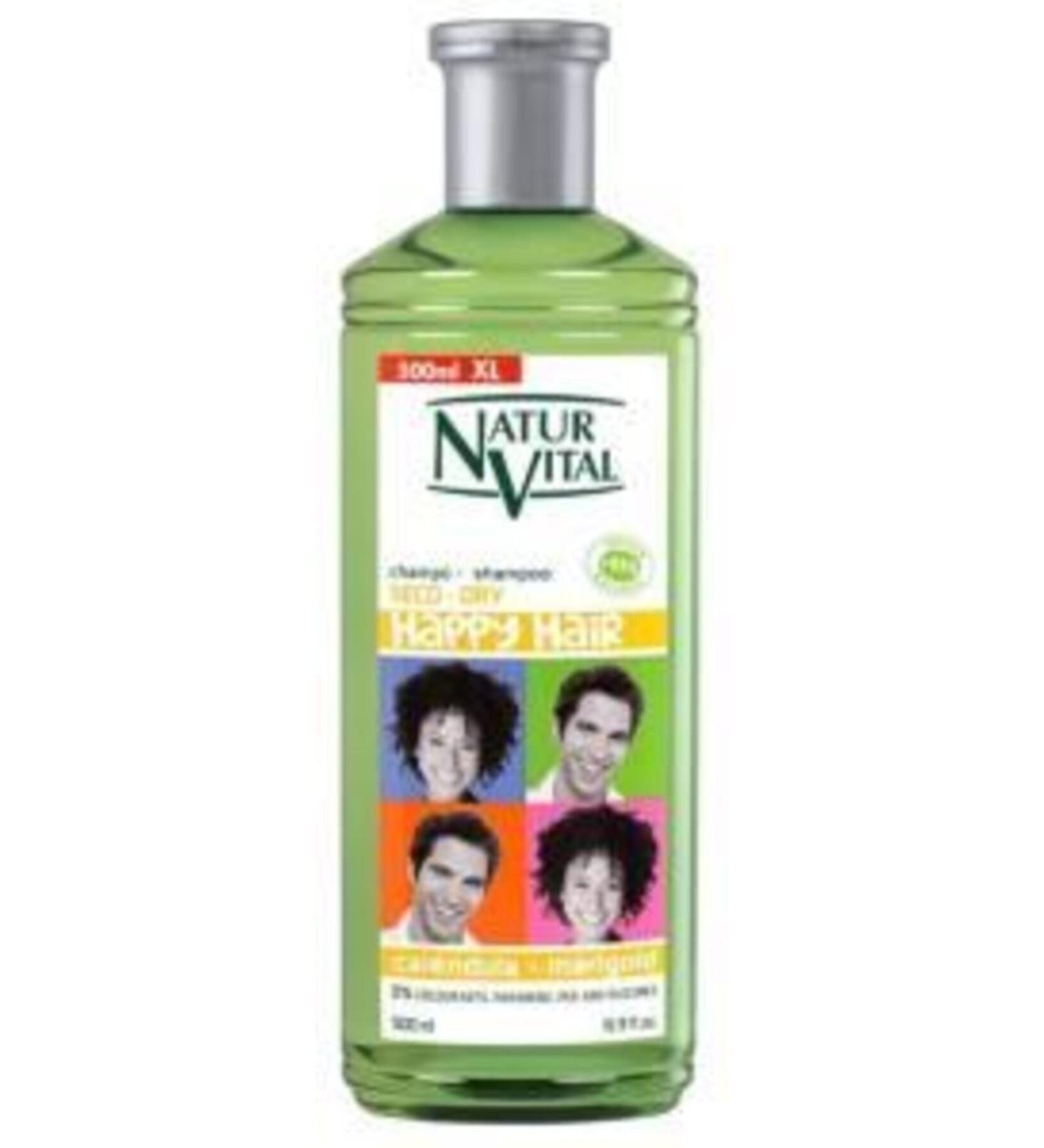 Natur Vital Happy Natural Shampoo for Dry Hair 500ml Family Size