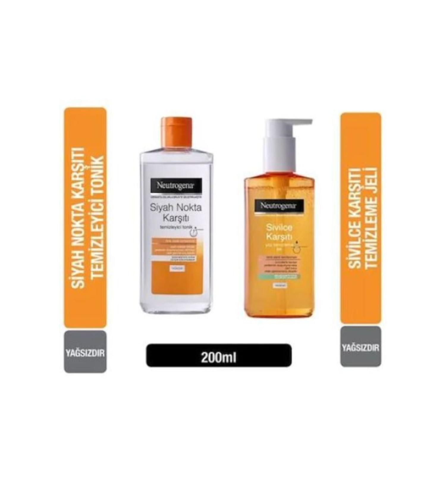 Neutrogena Visibly Clear Blackhead Toner and Acne Gel