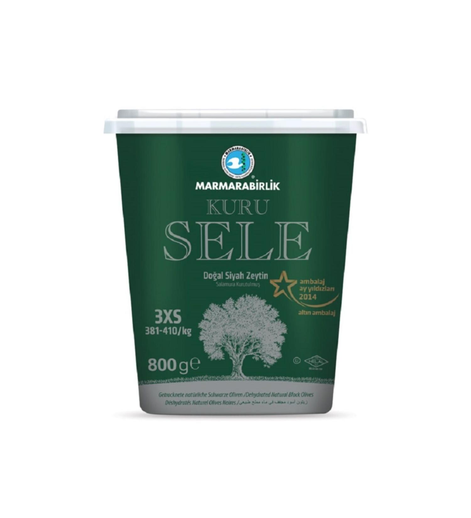 Marmarabirlik Dry Black Olives 800 g