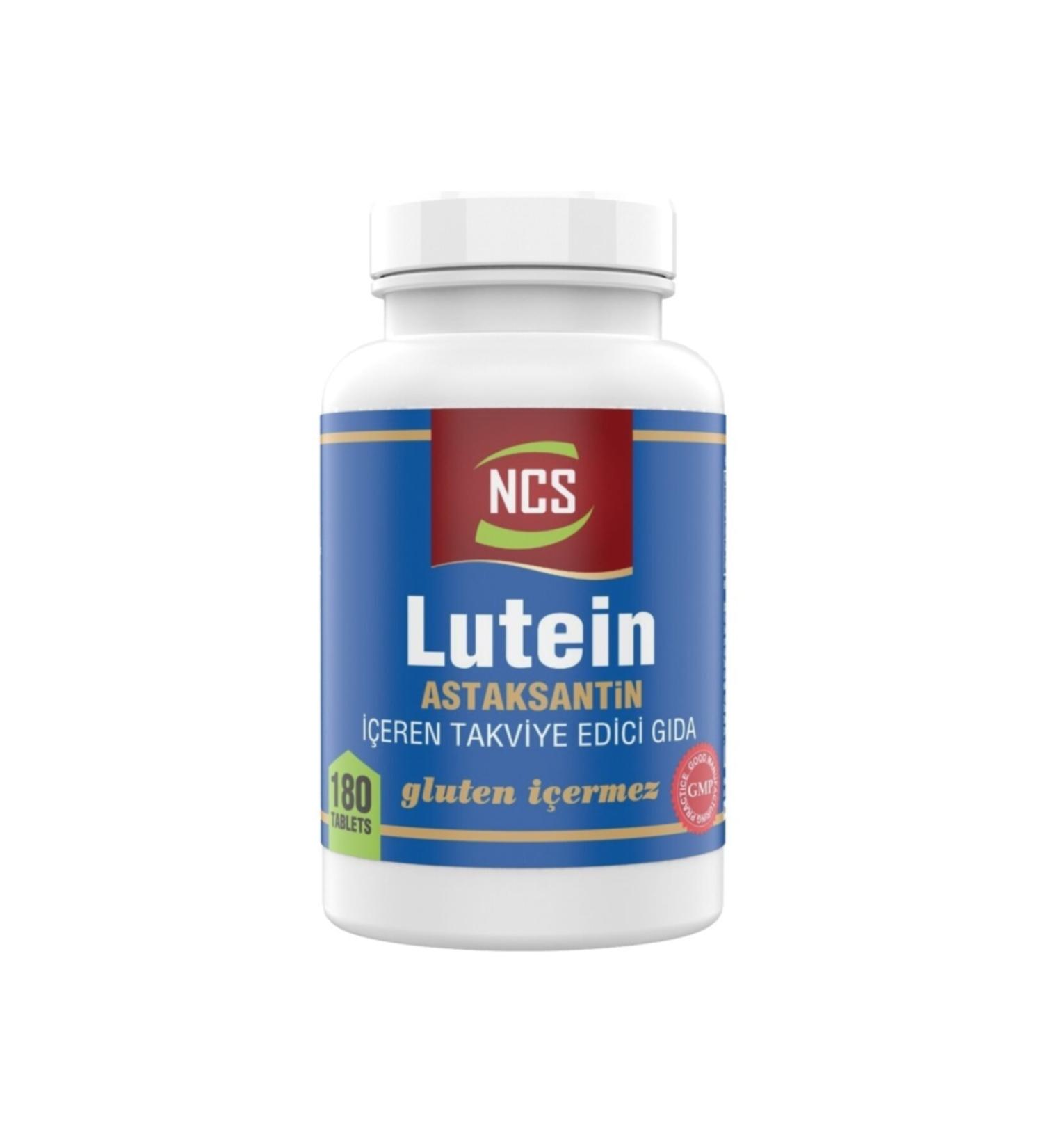 Ncs Lutein 15 Mg Astaxanthin 12 Mg 180 Tablets Zinc Supported Formula