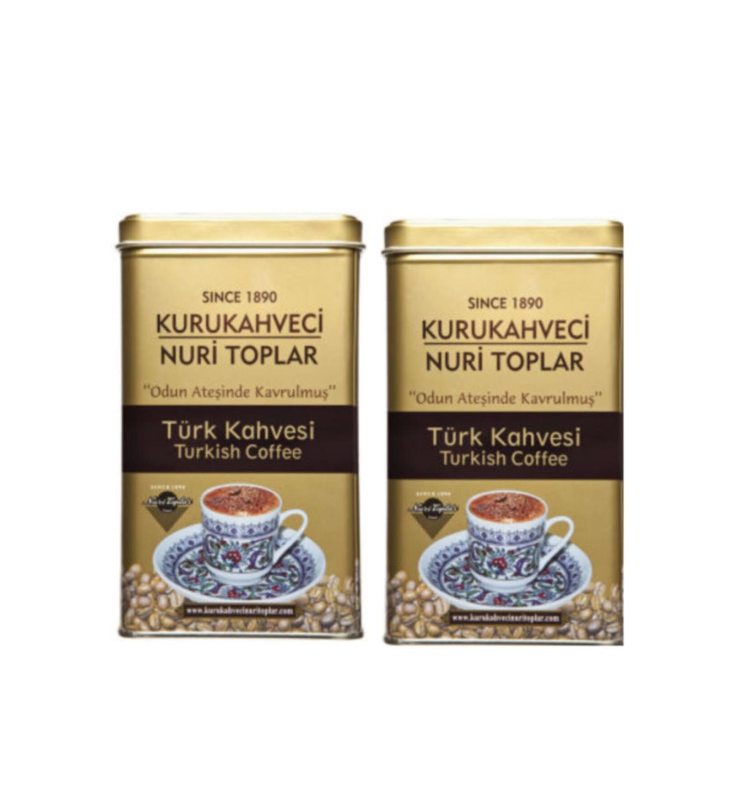 Nuri Toplar Kurukahveci Turkish Coffee 300 gr 2 Pieces