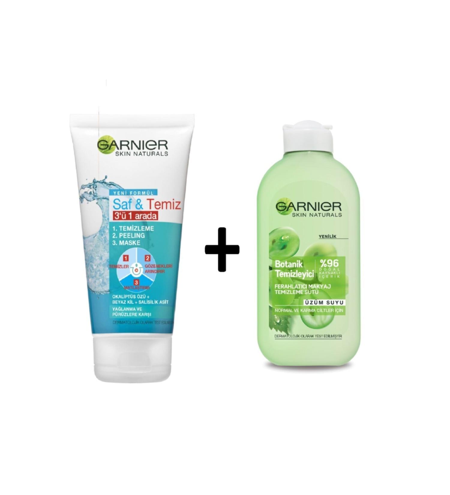 Garnier Pure&Clean 3 in 1 Botanical Cleansing Refreshing Make-Up Remover Milk