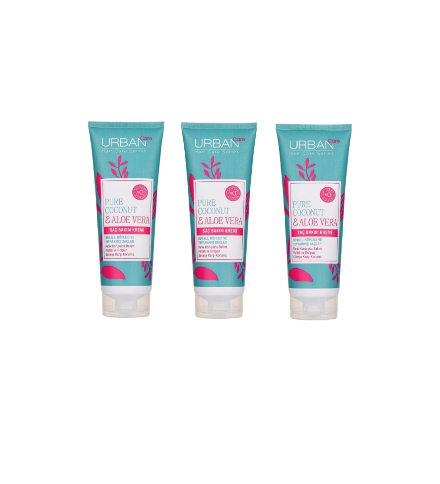 Urban Care Pure Coconut & Aloe Vera Hair Care Cream 250 ml X3 Pieces