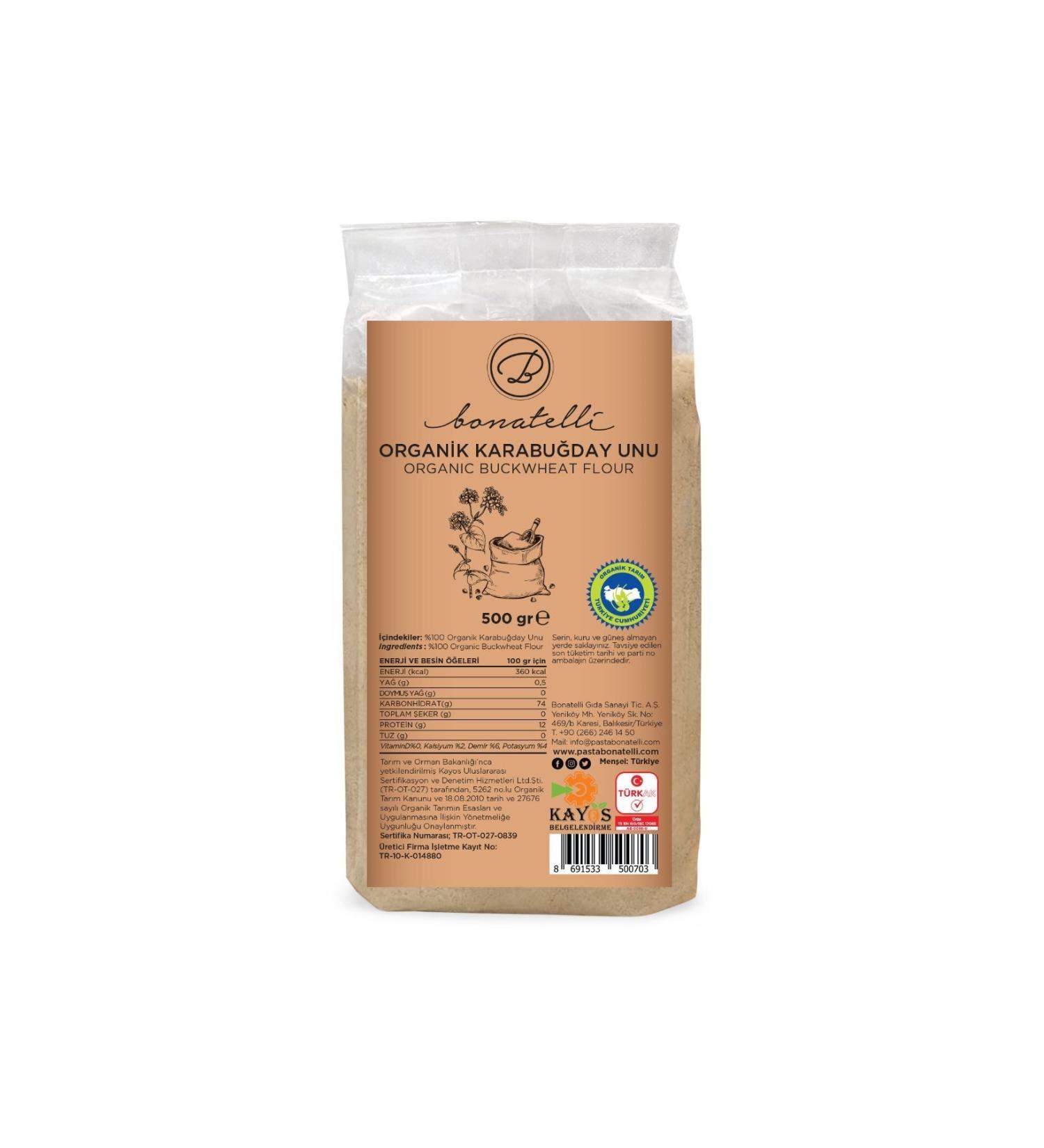 Bonatelli Organic Buckwheat Flour 500gr