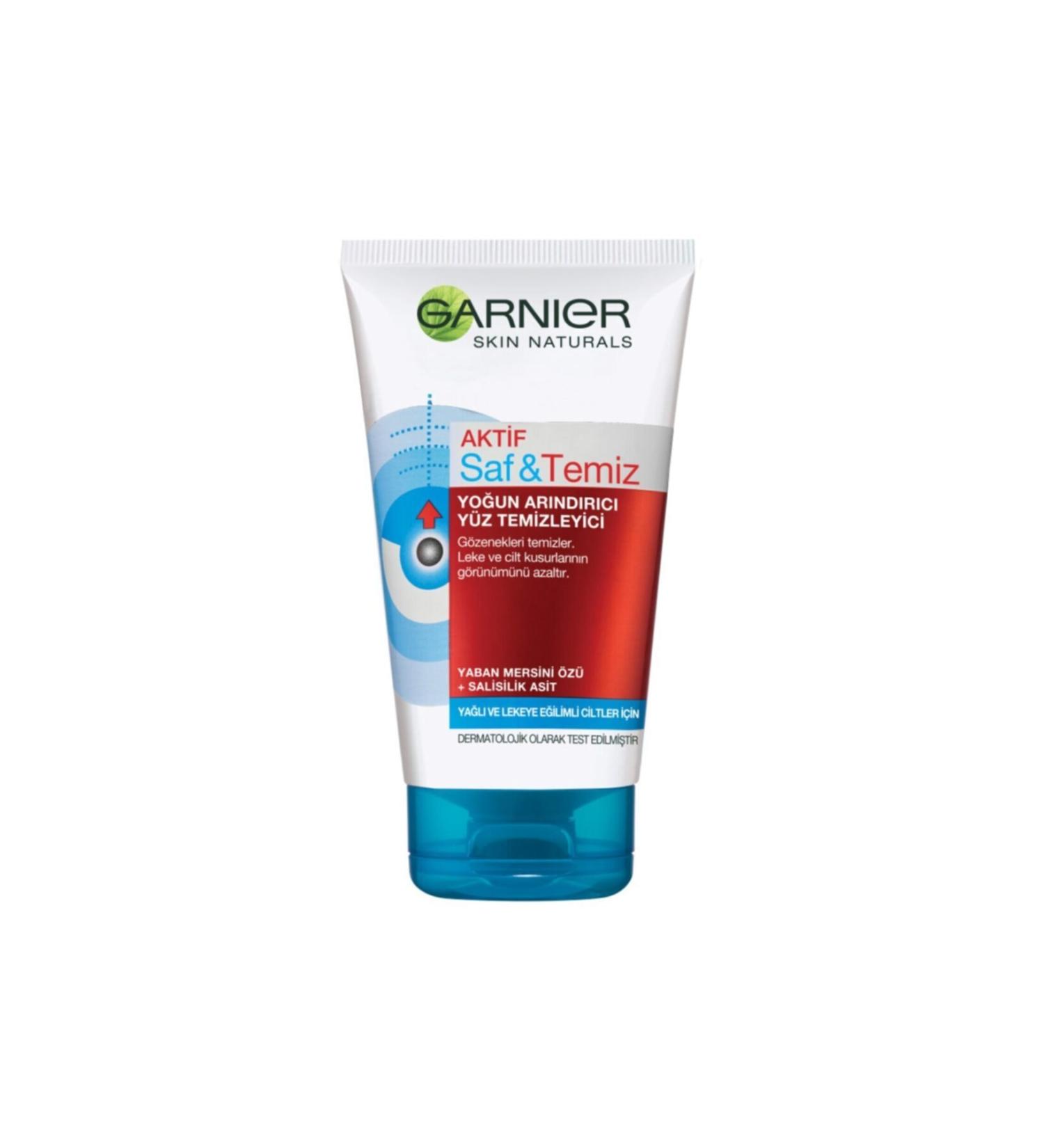Garnier Active Pure Clean Intensive Purifying Facial Cleanser 150 Ml - Buy Online on GoSupps.com