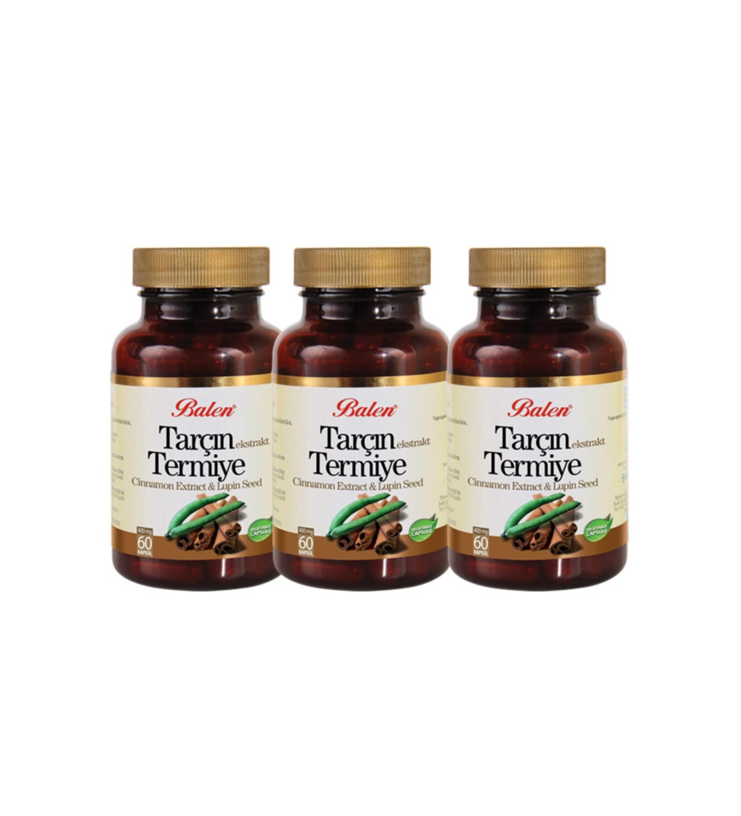 Balen Cinnamon Extract & Termiye 60 Capsules X 3 Pieces