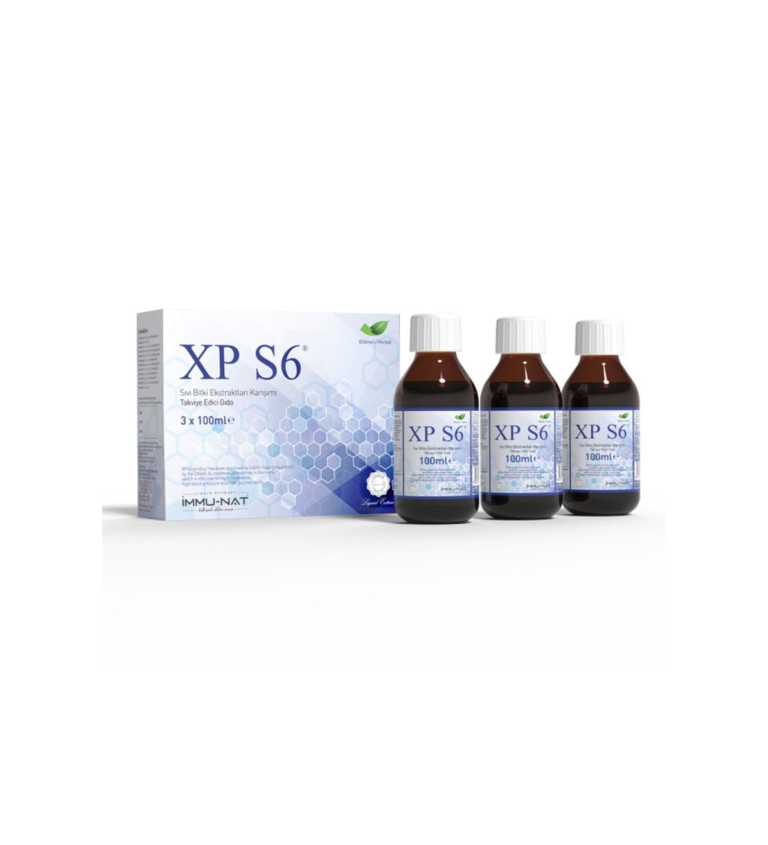 Immu-Nat Xp S6 Liquid Plant Extract Mixture 3x100 ml