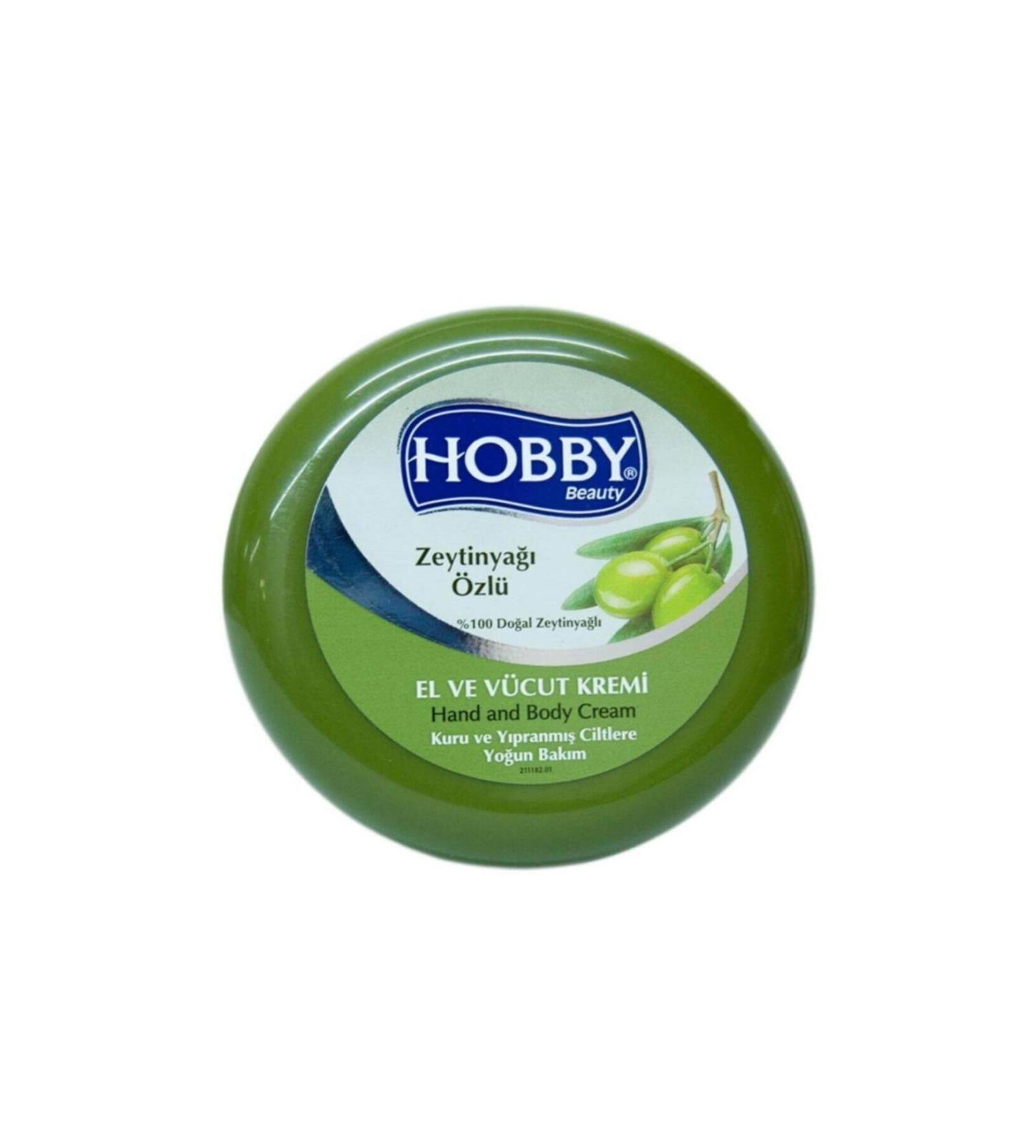 Hobby Olive Oil Face Hand Body Cream Jar 300 Ml