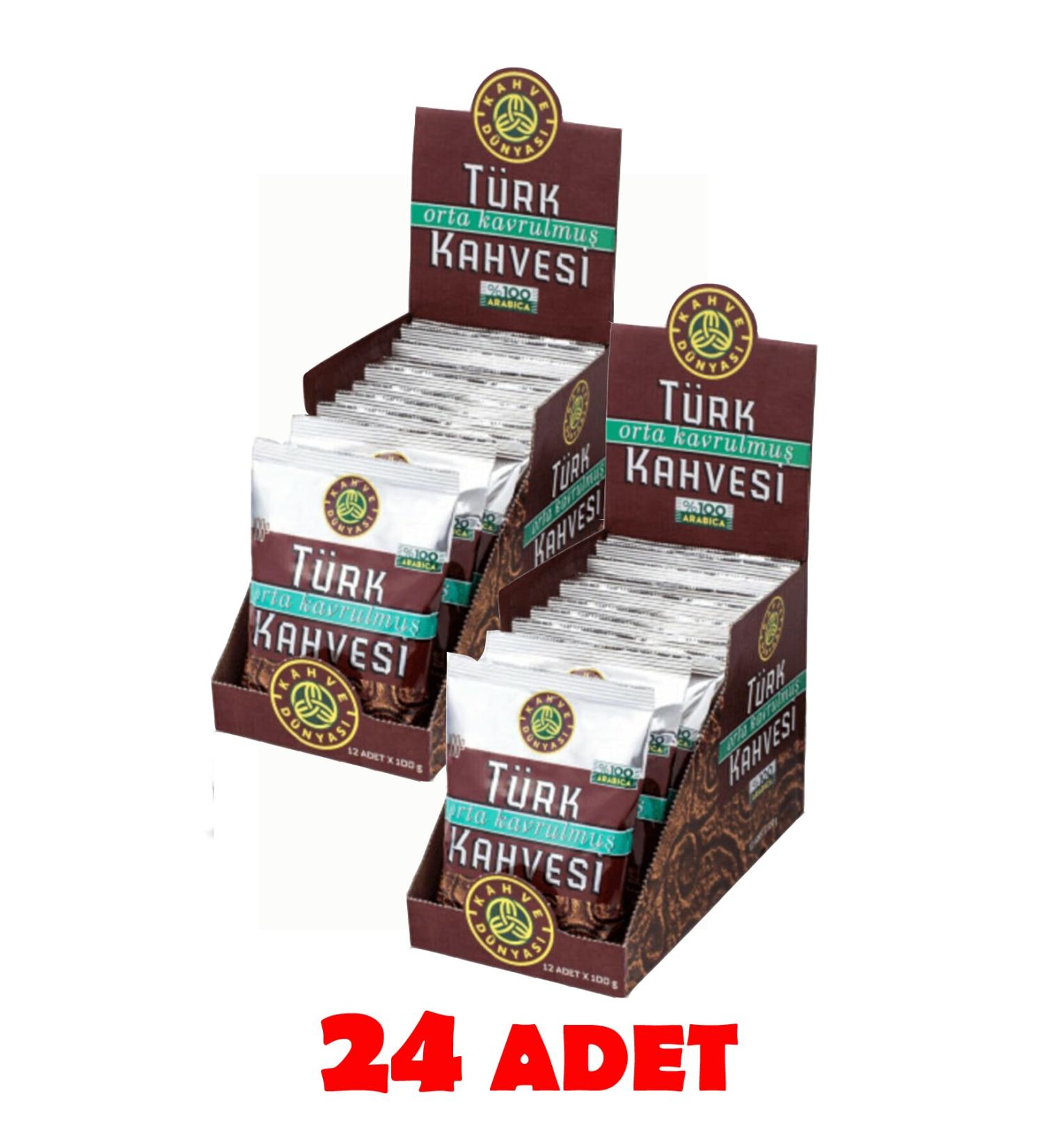 Kahve D nyas Medium Roast Turkish Coffee 24 Pieces (2x12)