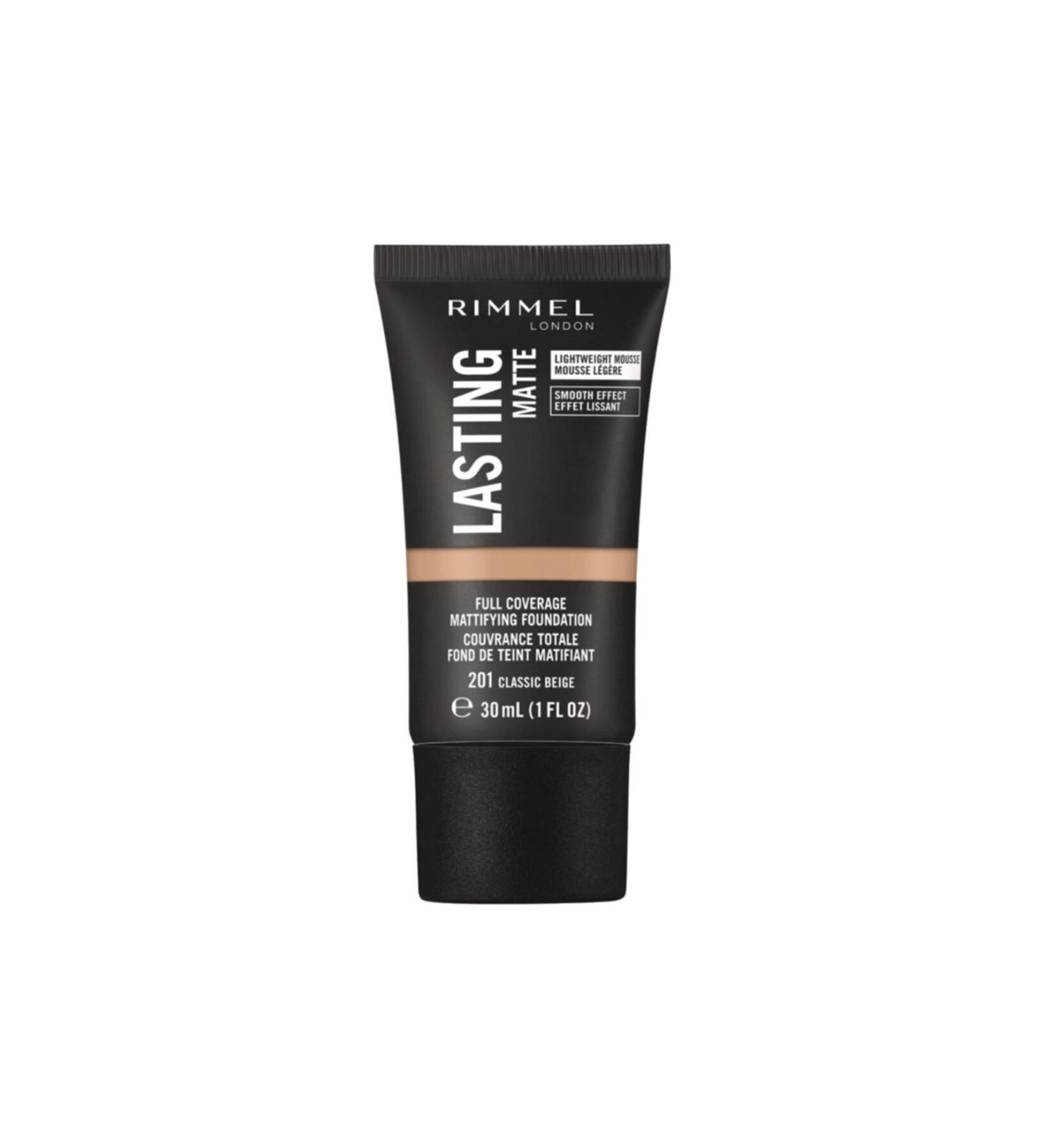 Rimmel London Lasting Matte Foundation No: 201 Classic Beige 30 Ml