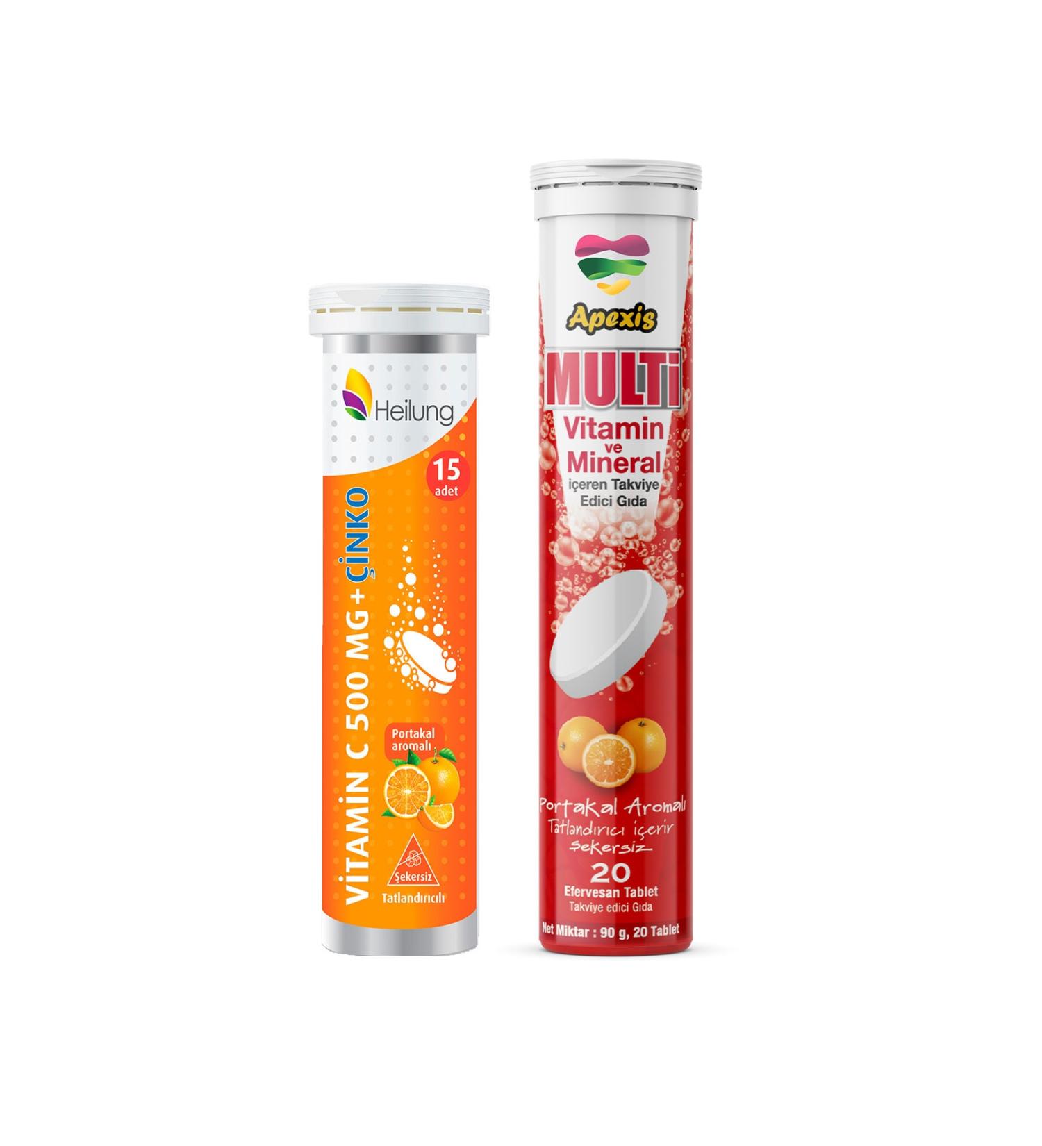 Apexis Multivitamin Effervescent Heilung Vitamin C Zinc