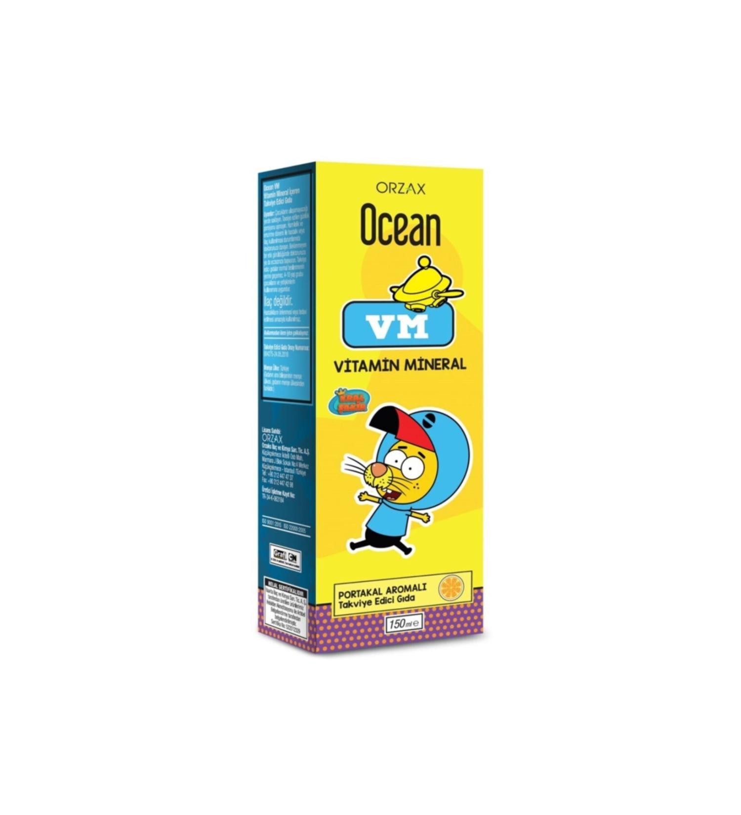 Ocean Vitamin Mineral - Orange Flavored 150ml