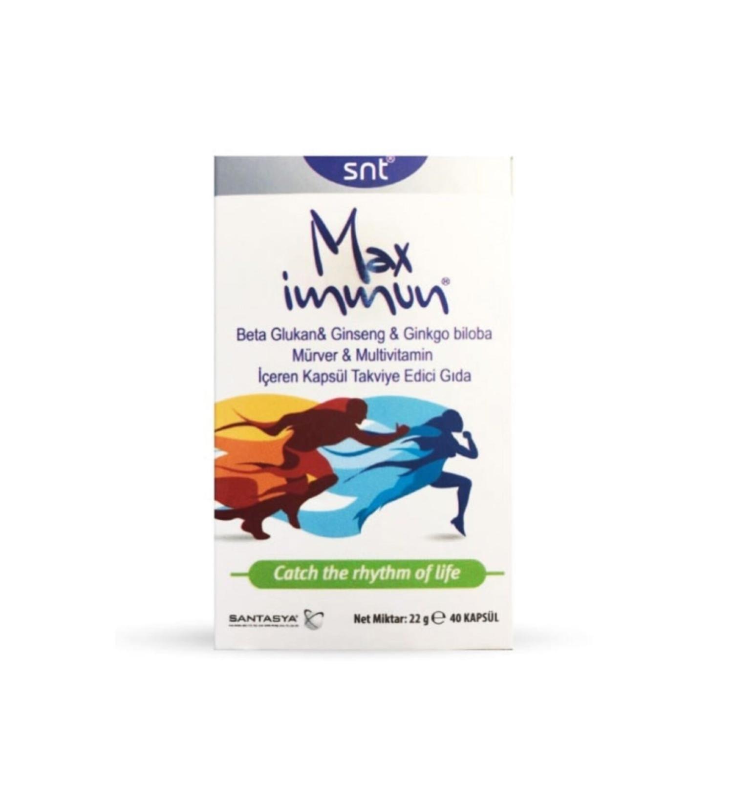 Max Immune Supplement Food 40 Capsules