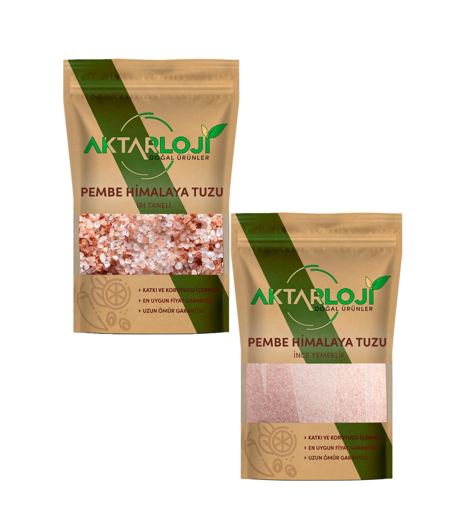 Aktarloji Pink Himalayan Salt Set 10 Kg (5 Kg Coarse Pink + 5 Kg Fine Table Pink)