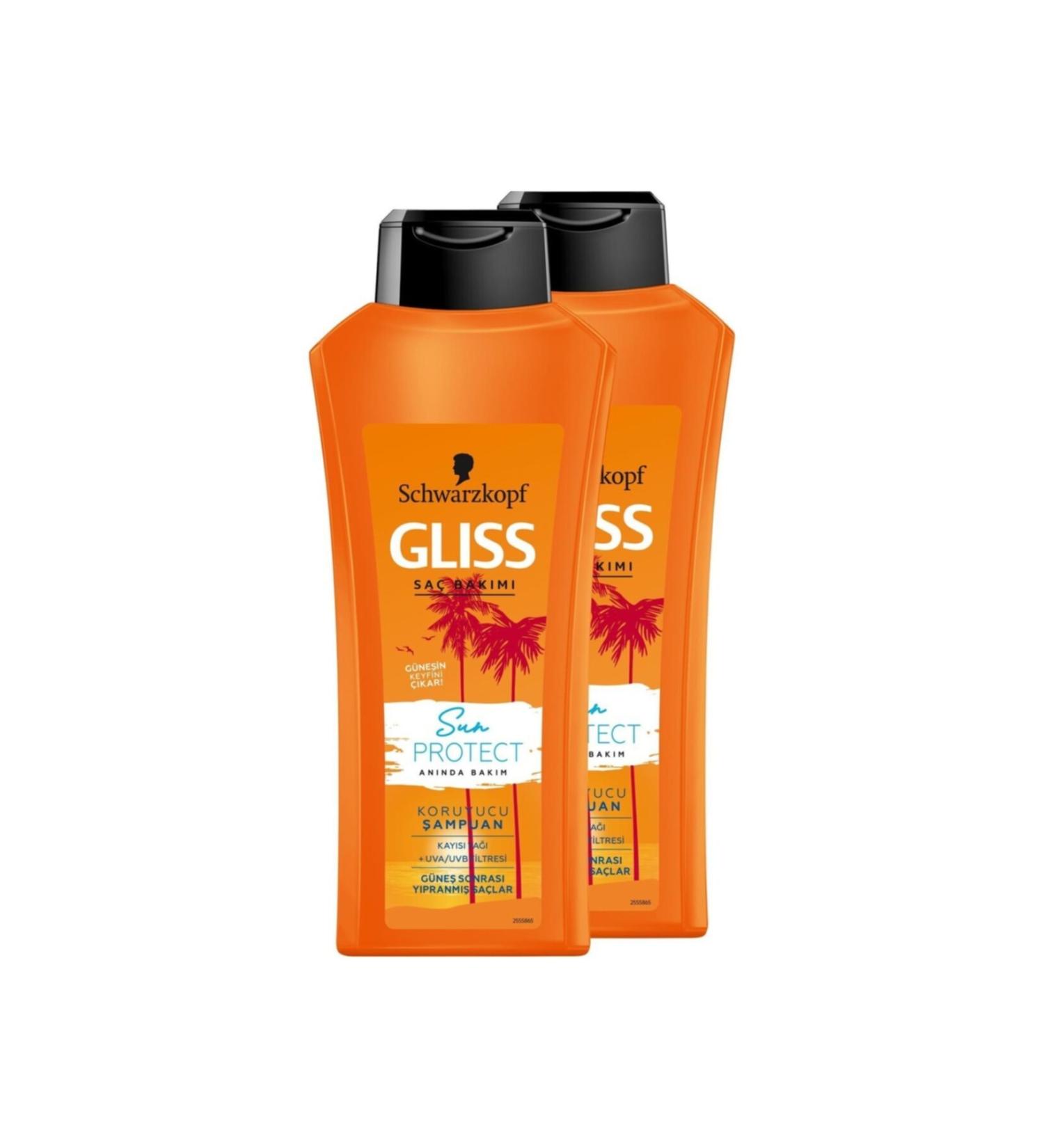 Gliss Sun Protect Shampoo 360 Ml X 2 Pieces