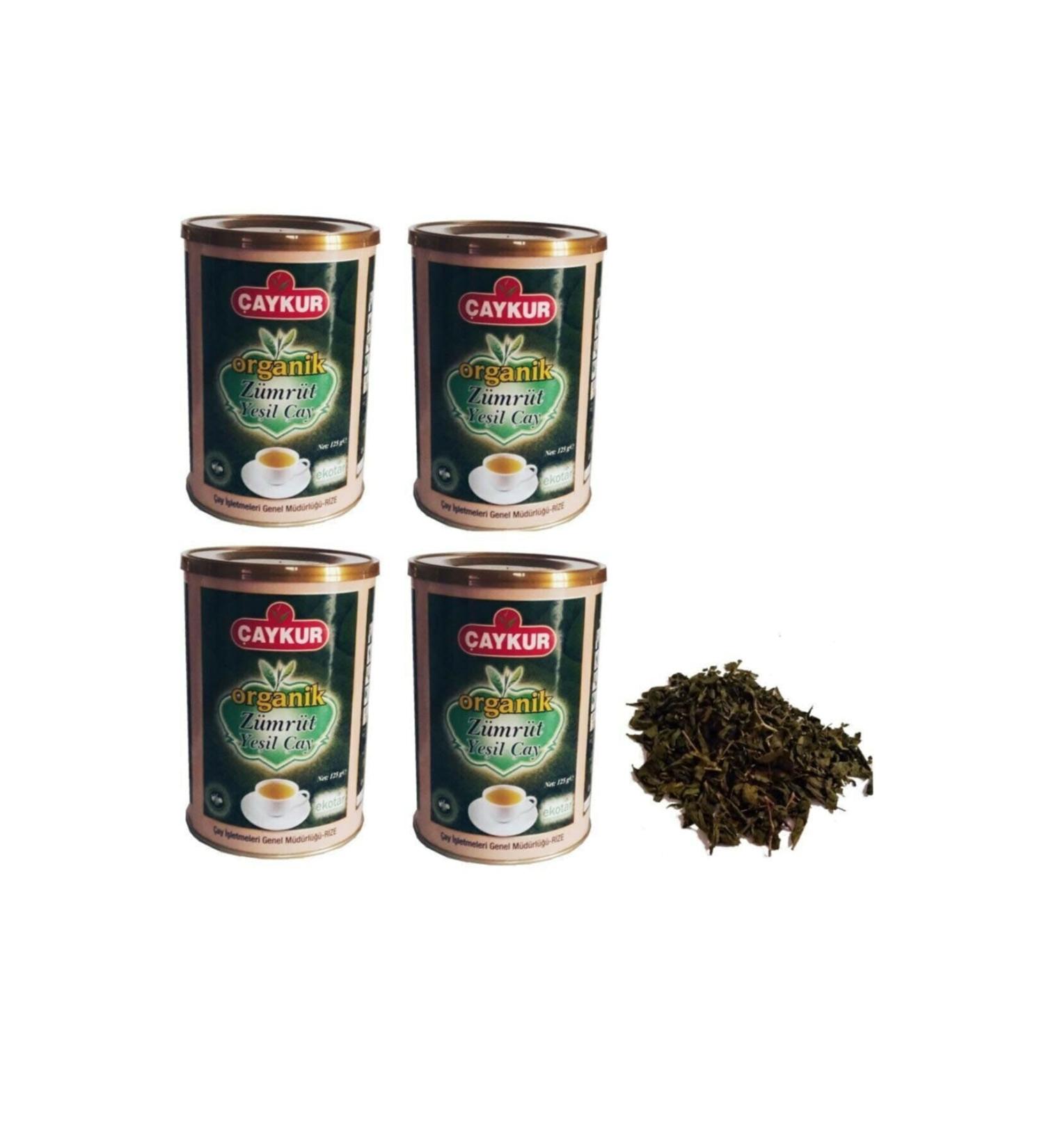 aykur Special Series Organic Emerald Green Tea 125 Gr X 4 Pieces