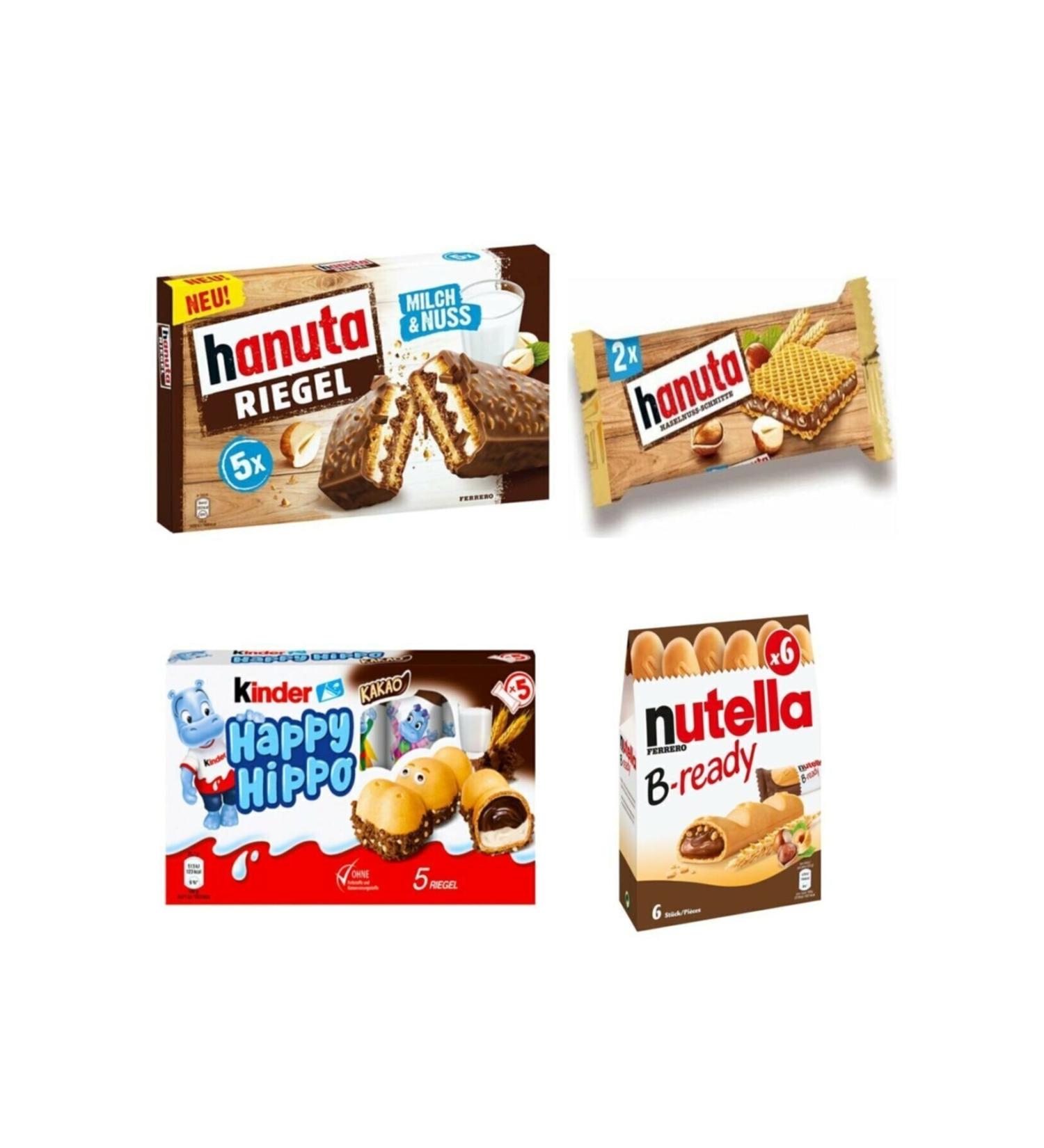 Kinder Magnificent 4-L Hanuta 44 Gr Happy Hippo 100 gr Nutella B Ready X 6 132 Gr