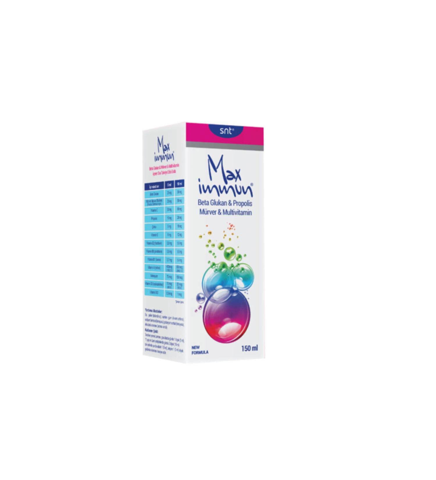Max Immun Multivitamin Liquid Food Supplement 150 Ml - Syrup