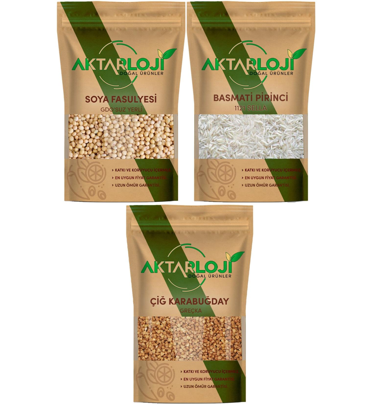 herbalism 3 Kg Basmati Rice + 3 Kg Soybeans + 3 Kg Buckwheat Gretchka