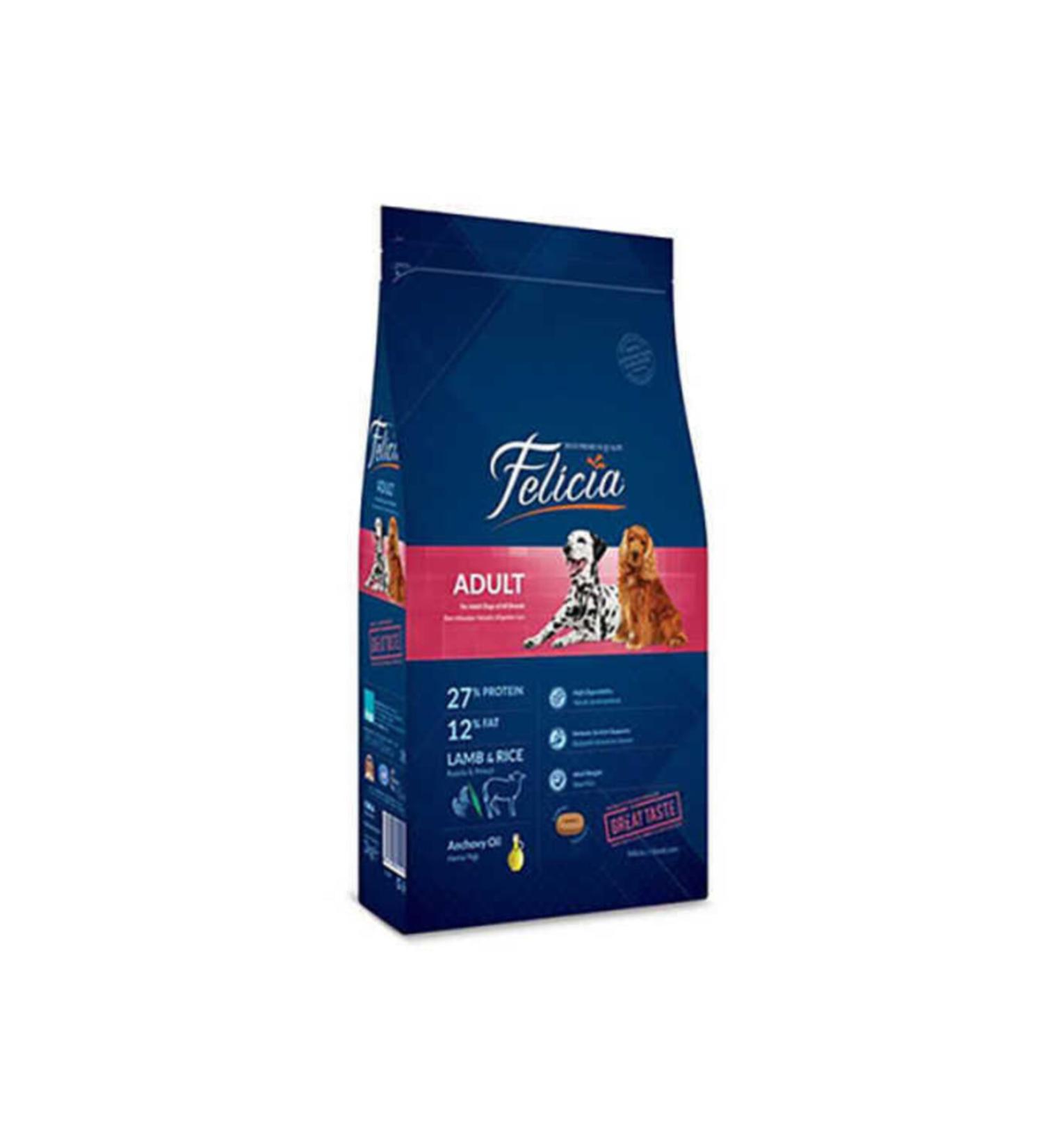 Felicia Low Grain Adult Lamb M/large Breed Hypoallergenic Dog Food 3 kg