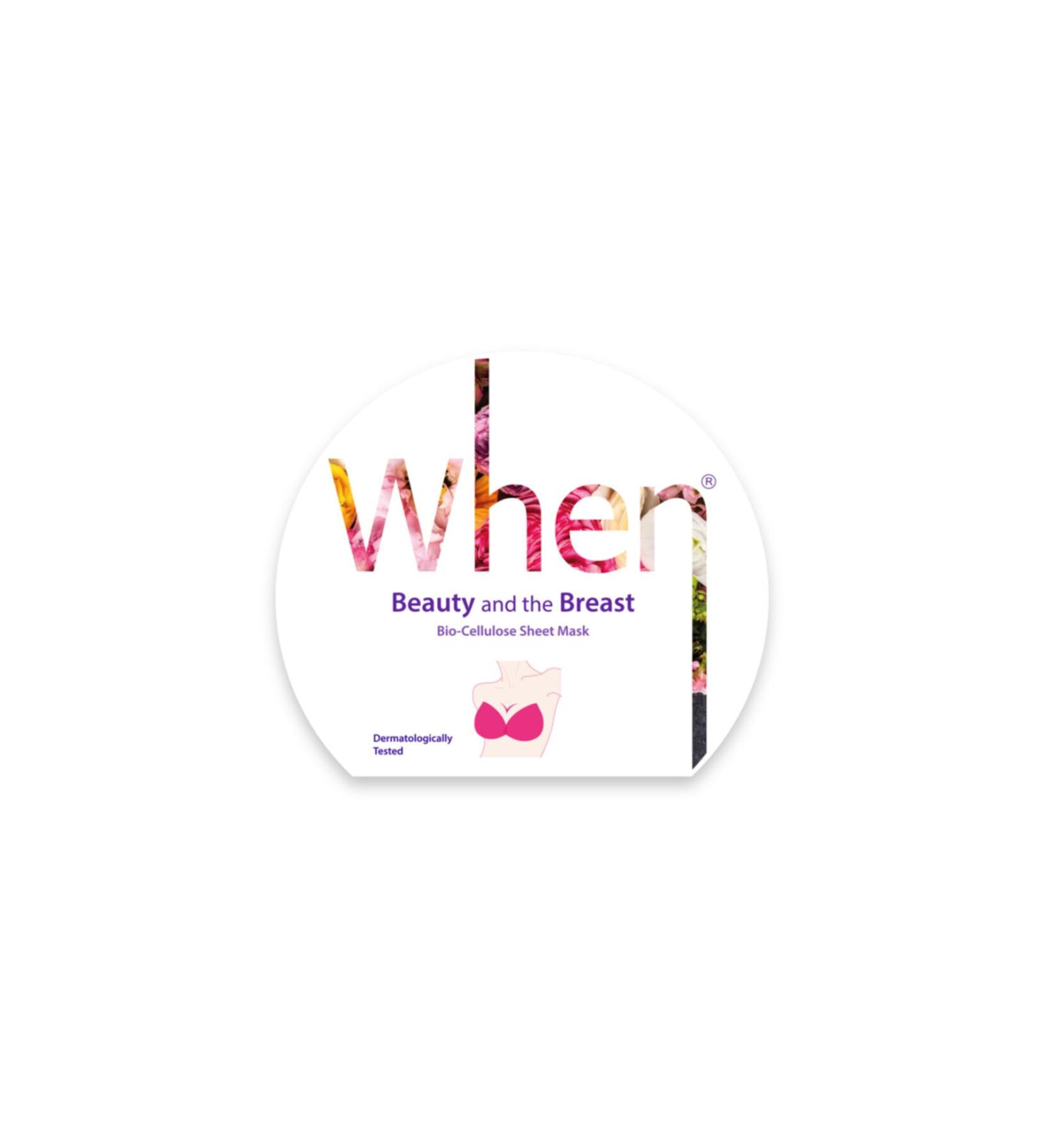 When Beauty And The Breast Firming And Nourishing Premium Bio-cellulose Breast Mask - Buy Online on GoSupps.com