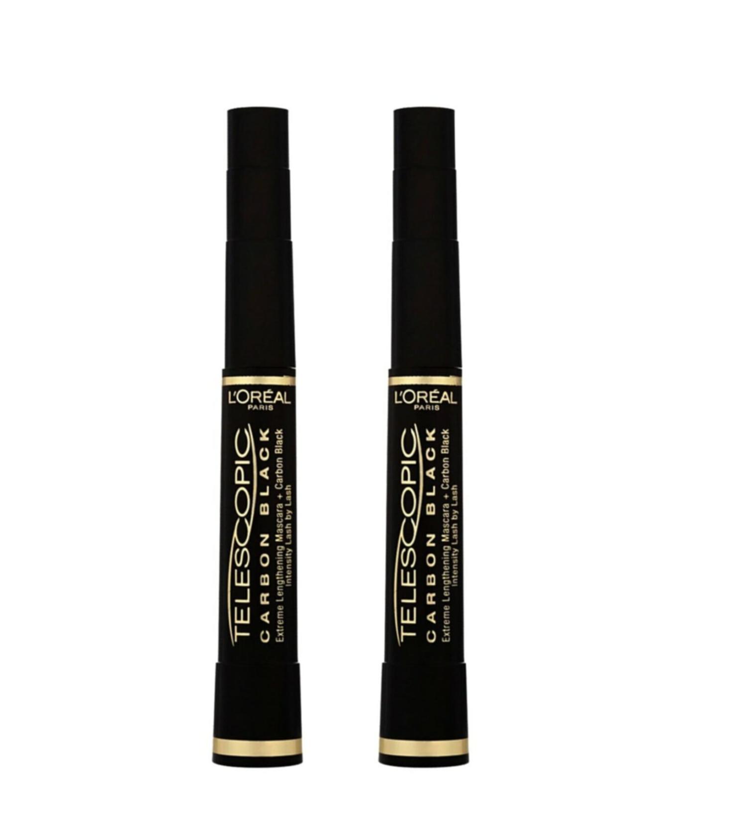 L'Oreal Paris Telescopic Extreme Lenghtening Mascara Extra Black Set of 2 - Buy Online on GoSupps.com