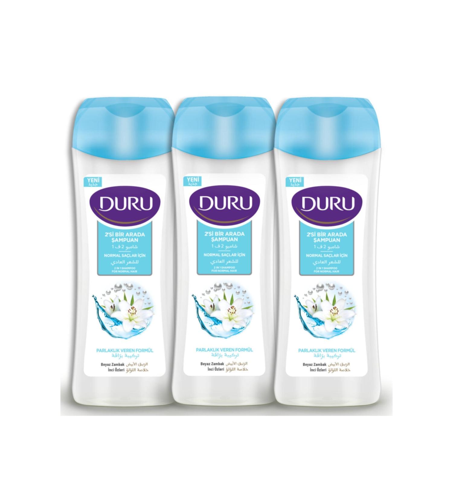 Duru 2 in 1 Shampoo Normal Hair 3x600ml