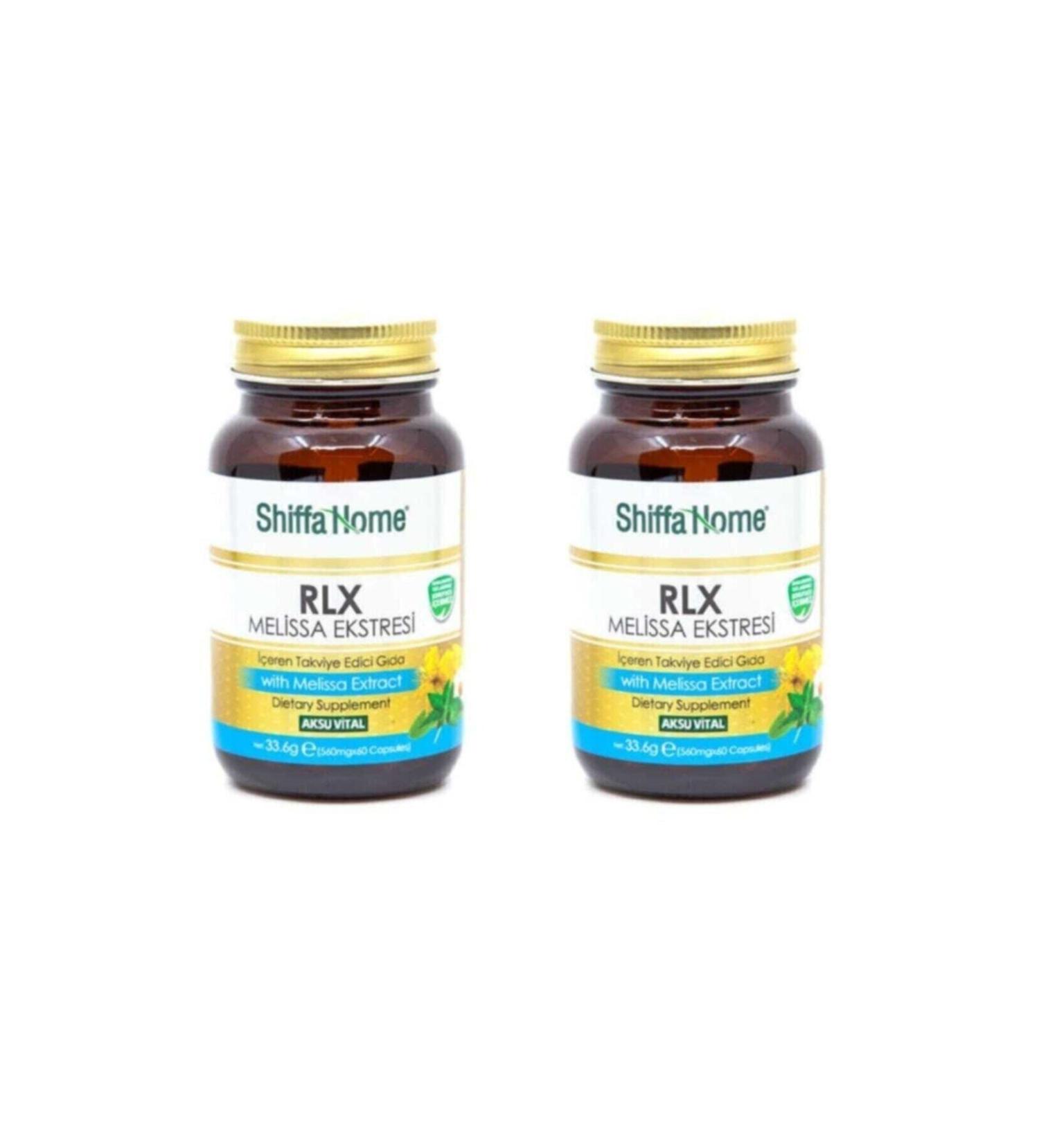 Shiffa Home Rlx Melissa Extract 560 Mg 60 Capsules X 2 Pieces