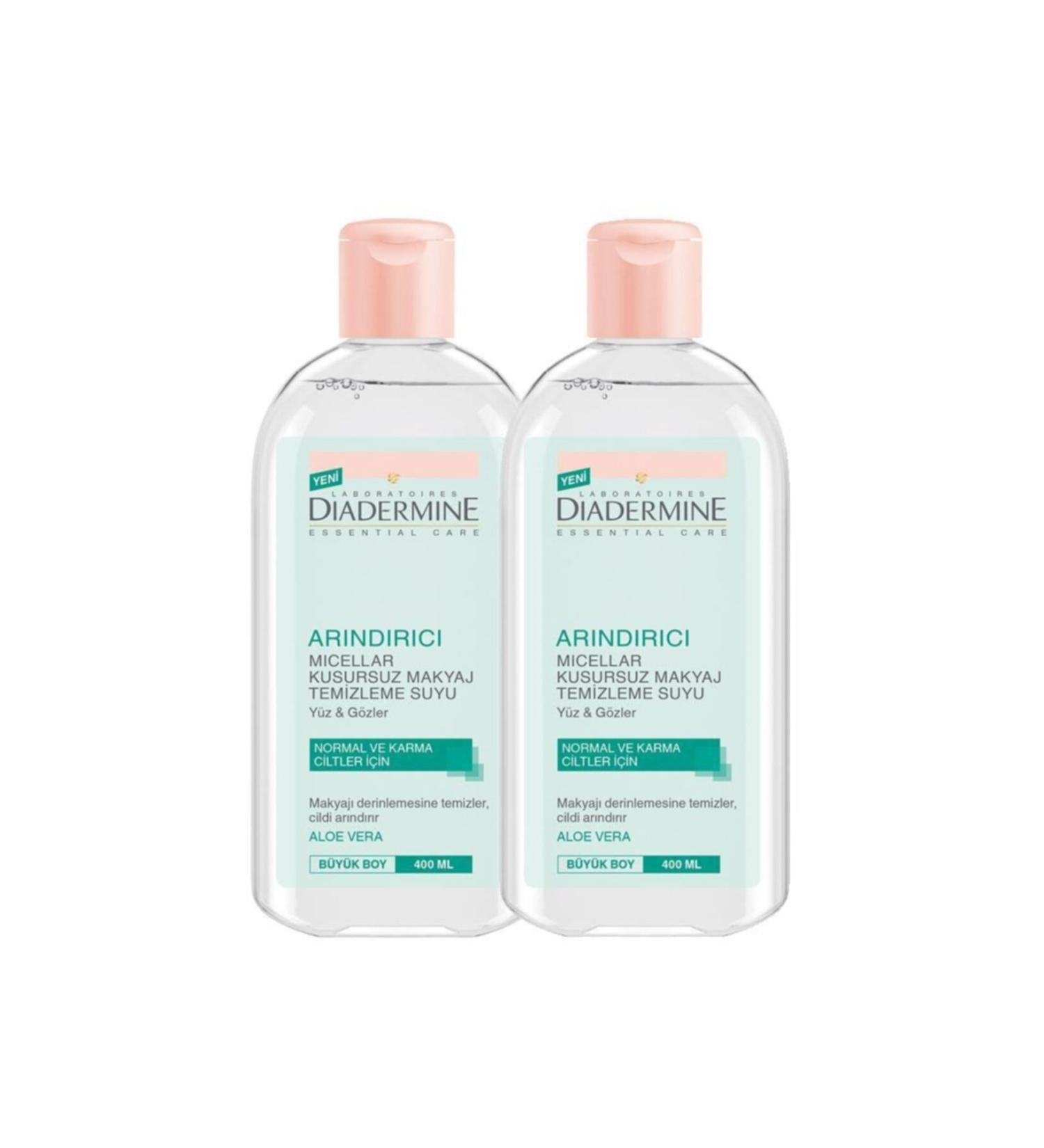 Diadermine Purifying Micellar Make-Up Remover Water 2 Li 400 ml 2 Pieces