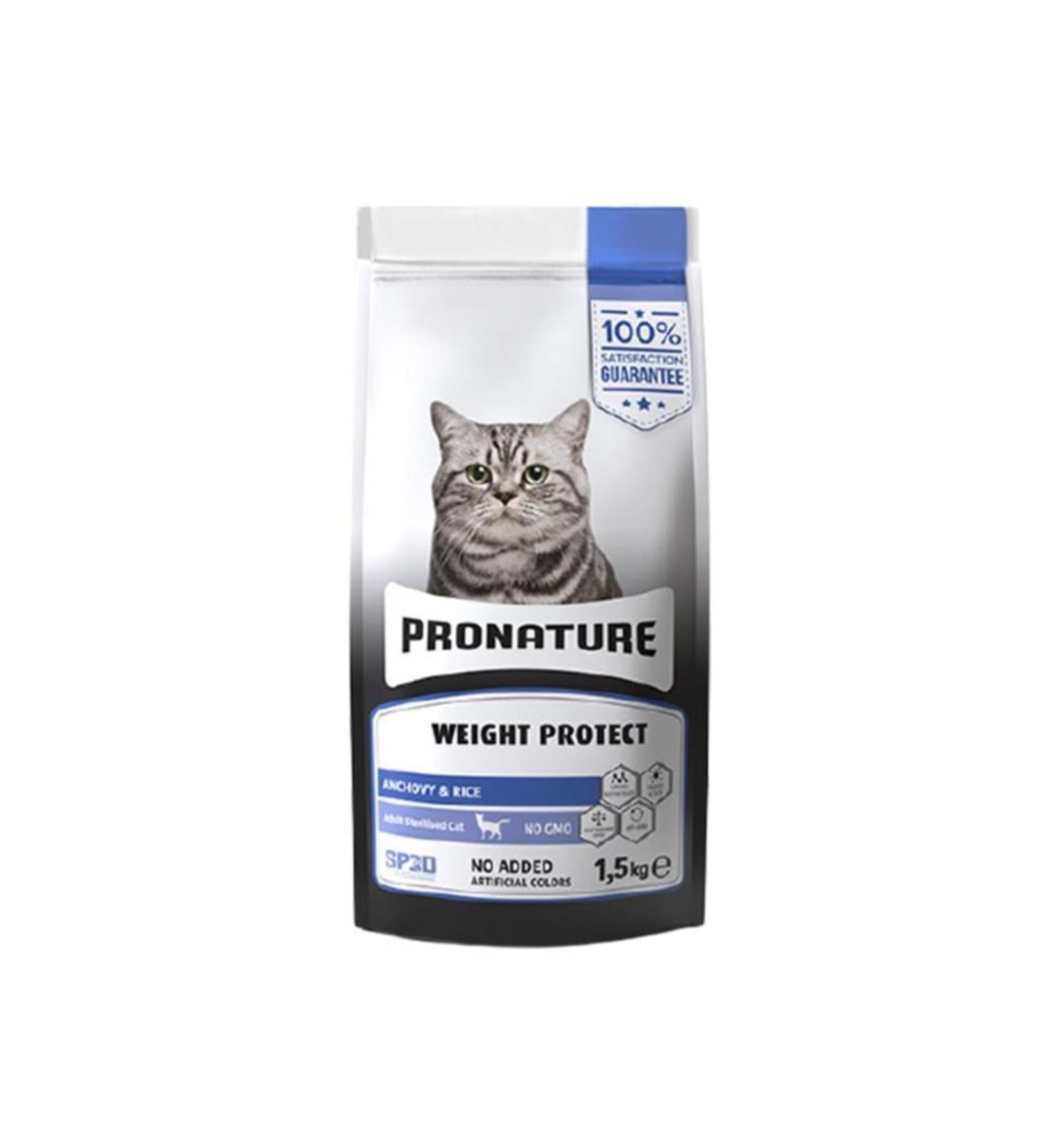 pronature Adult Sterilized Anchovy Neutered Cat Food 1.5 Kg