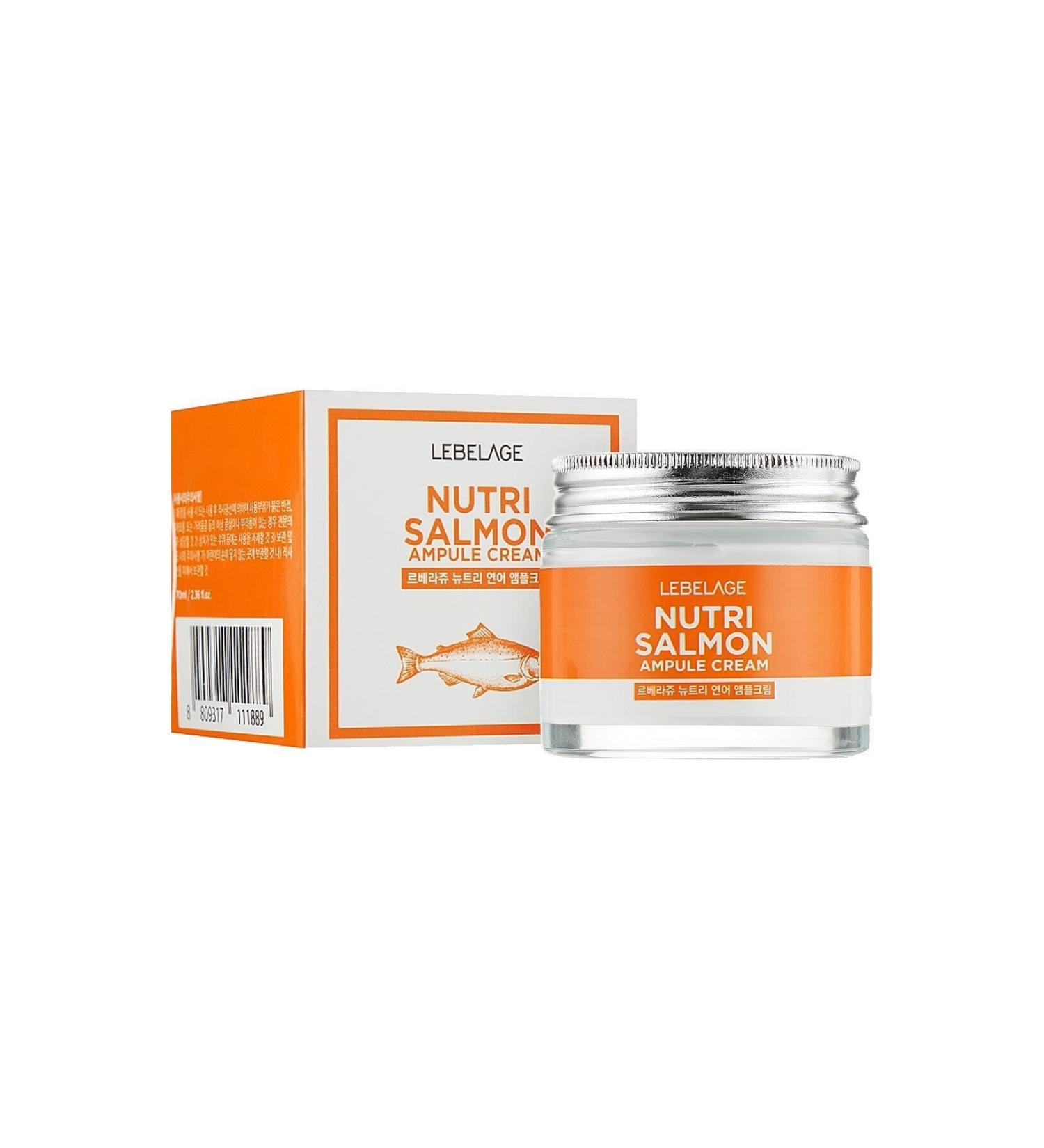 LEBELAGE Nutri Salmon Oil Ampoule Cream with Rich Nourishing and Repairing Salmon Oil