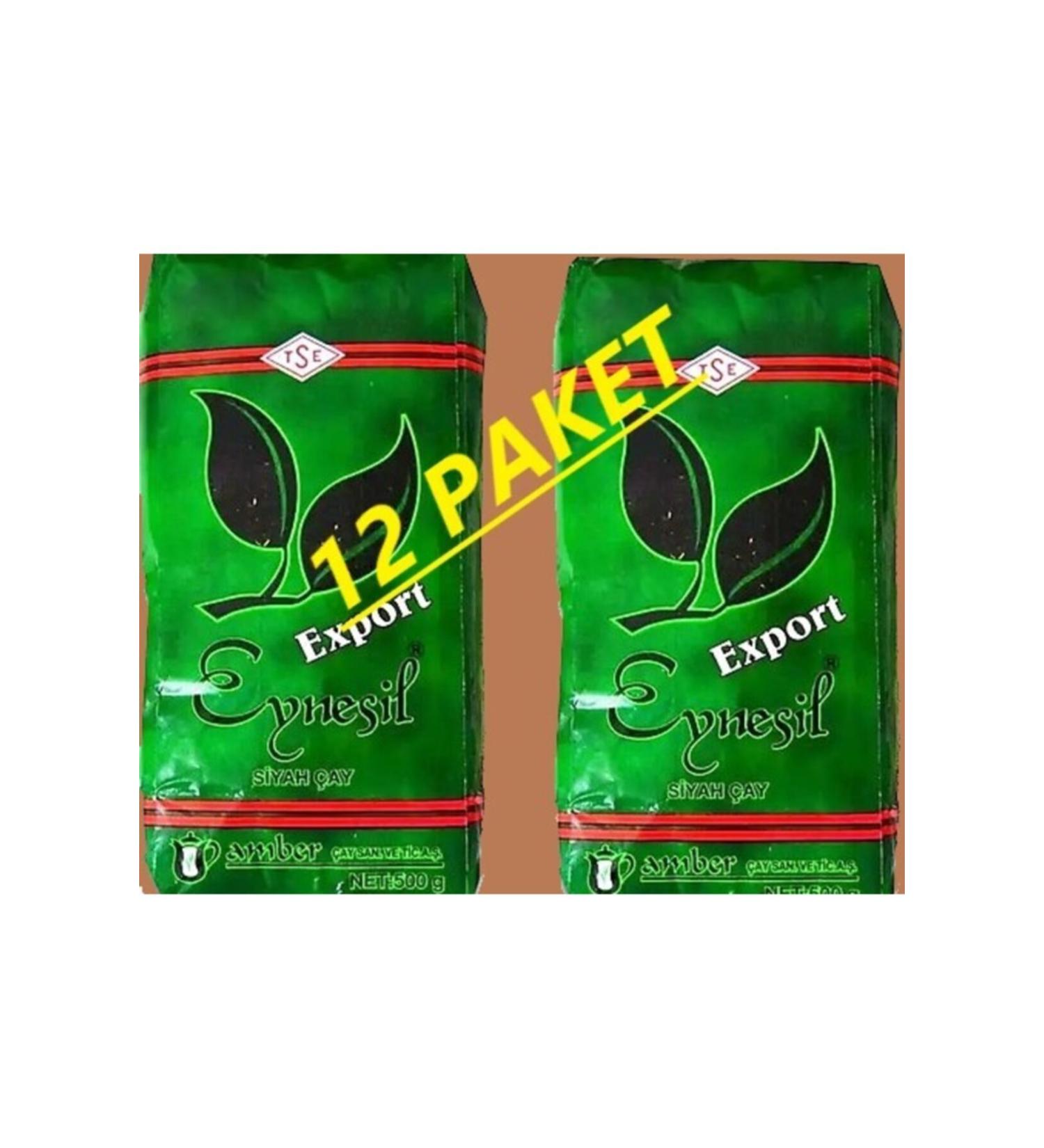 Amber Export Black Tea Box Content is 12 Packages and 6 Kg - Buy Online on GoSupps.com