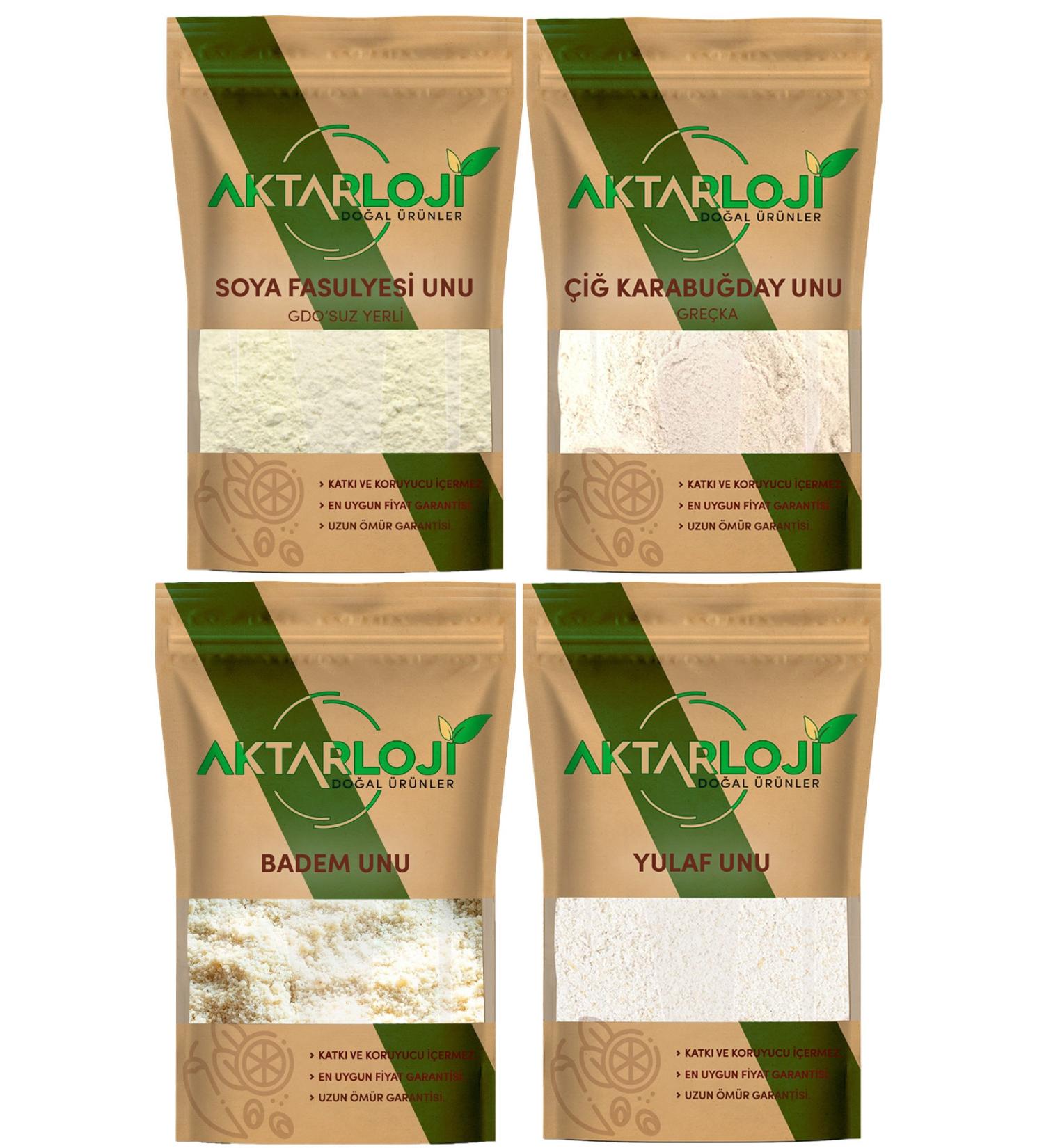 3 Kg Oatmeal + 3 Kg Soybean Flour + 2 Kg Buckwheat Flour + 600 Gr Almond Flour